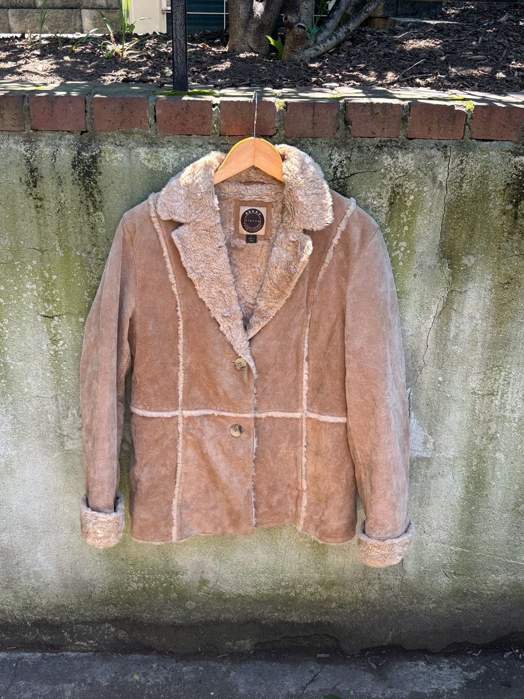 Giacca Sherpa Lined Genuine Suede Leather Penny Lane Jacket