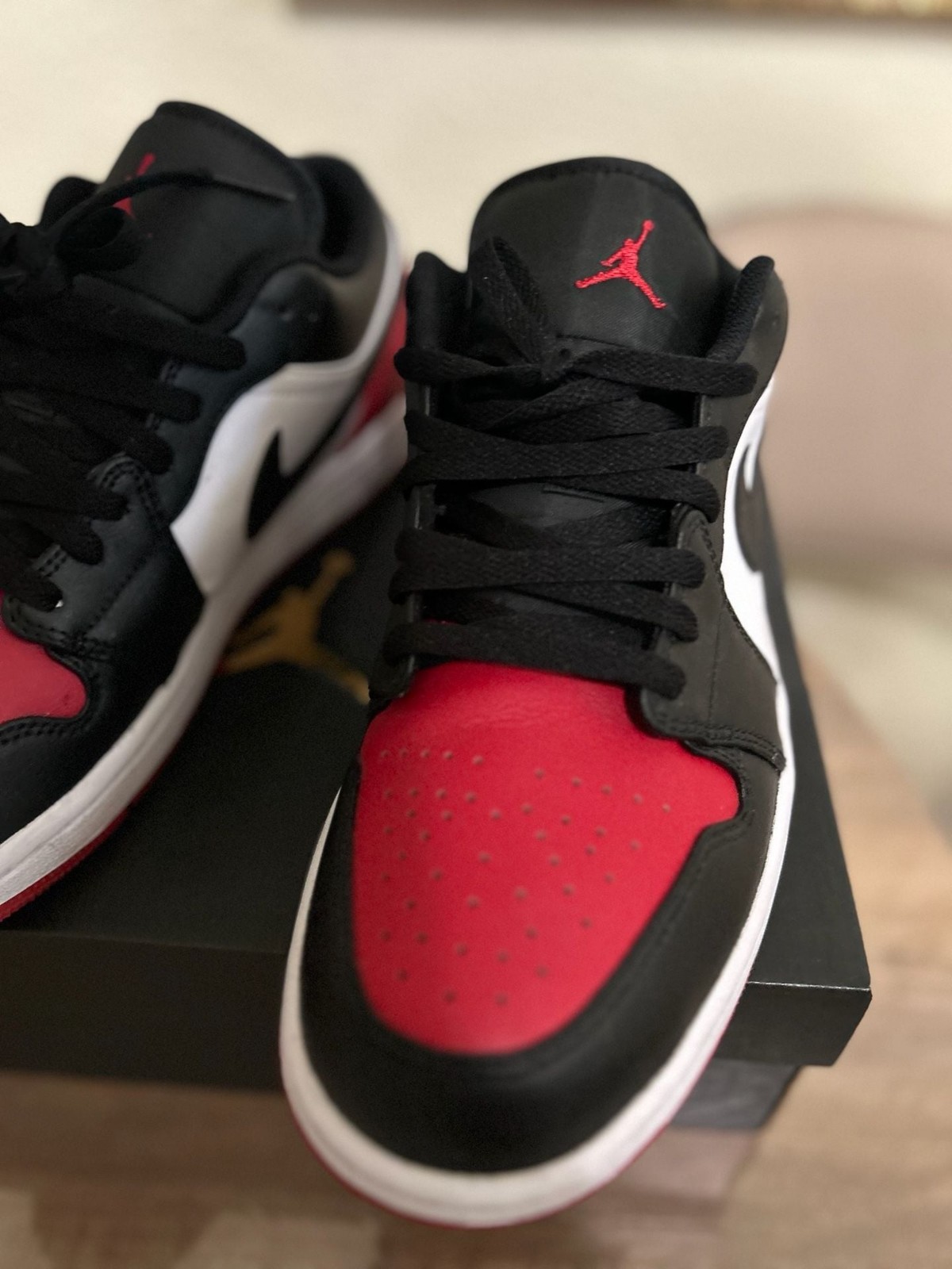 Air Jordan 1 Low ‘Bred Toe 2.0’ (Style 553558 161)