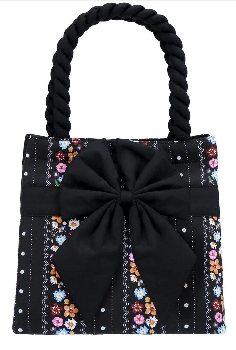 NaRaYa NB-100N Bow Handbag Cotton Tote Bag Made in Thailand