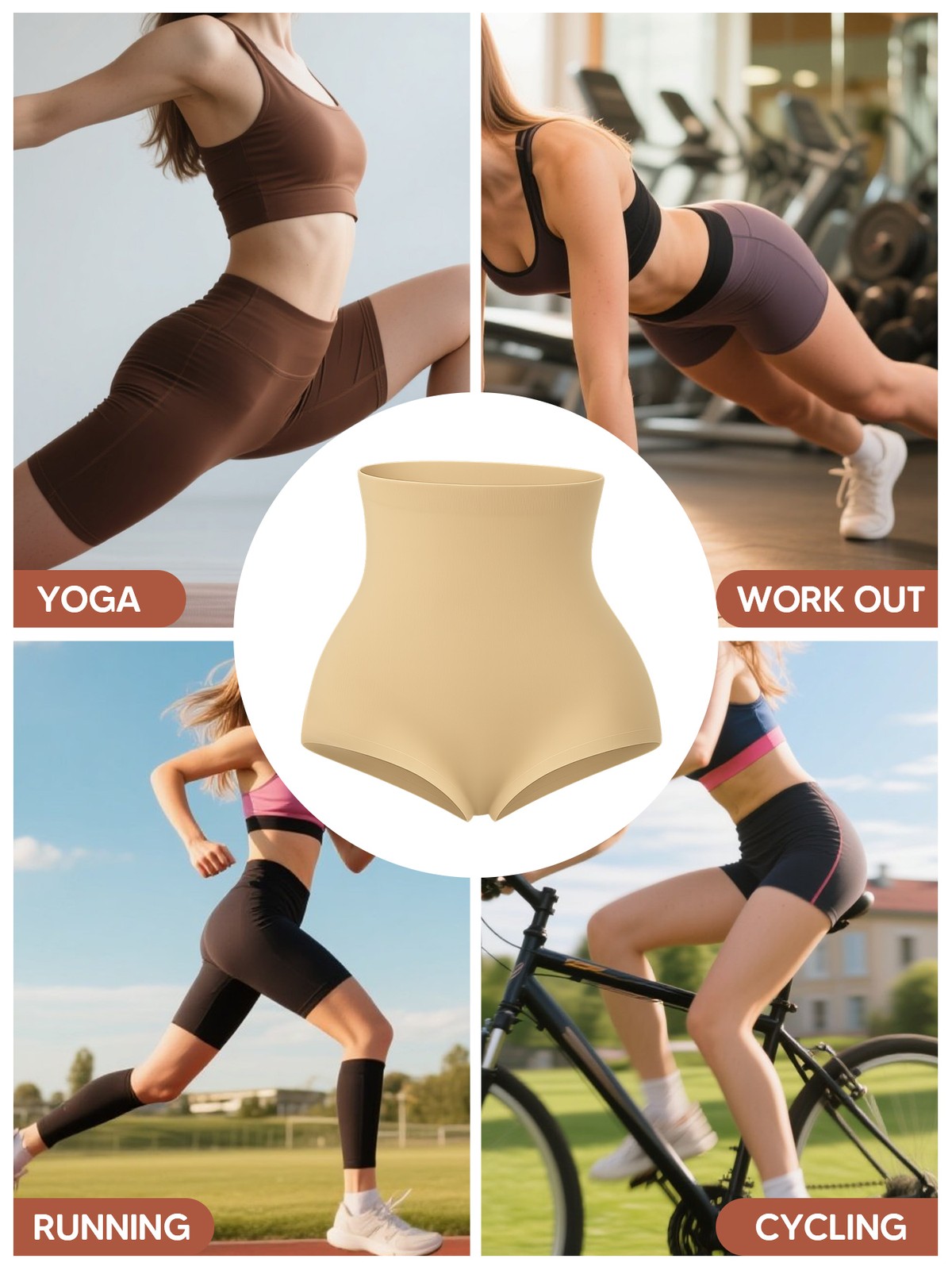 Women Tummy Control Shapewear High Waisted Body Shaper Shorts Slimming Panties