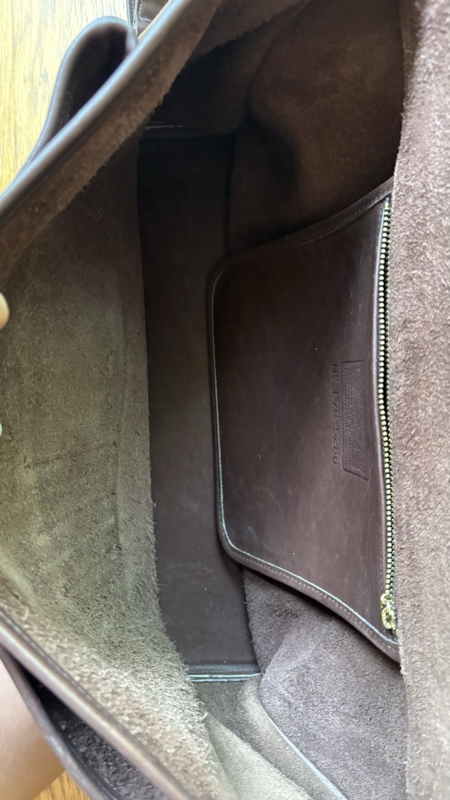 Vintage Dark Brown Full Grain Leather Coach Beekman Briefcase Style No 5266