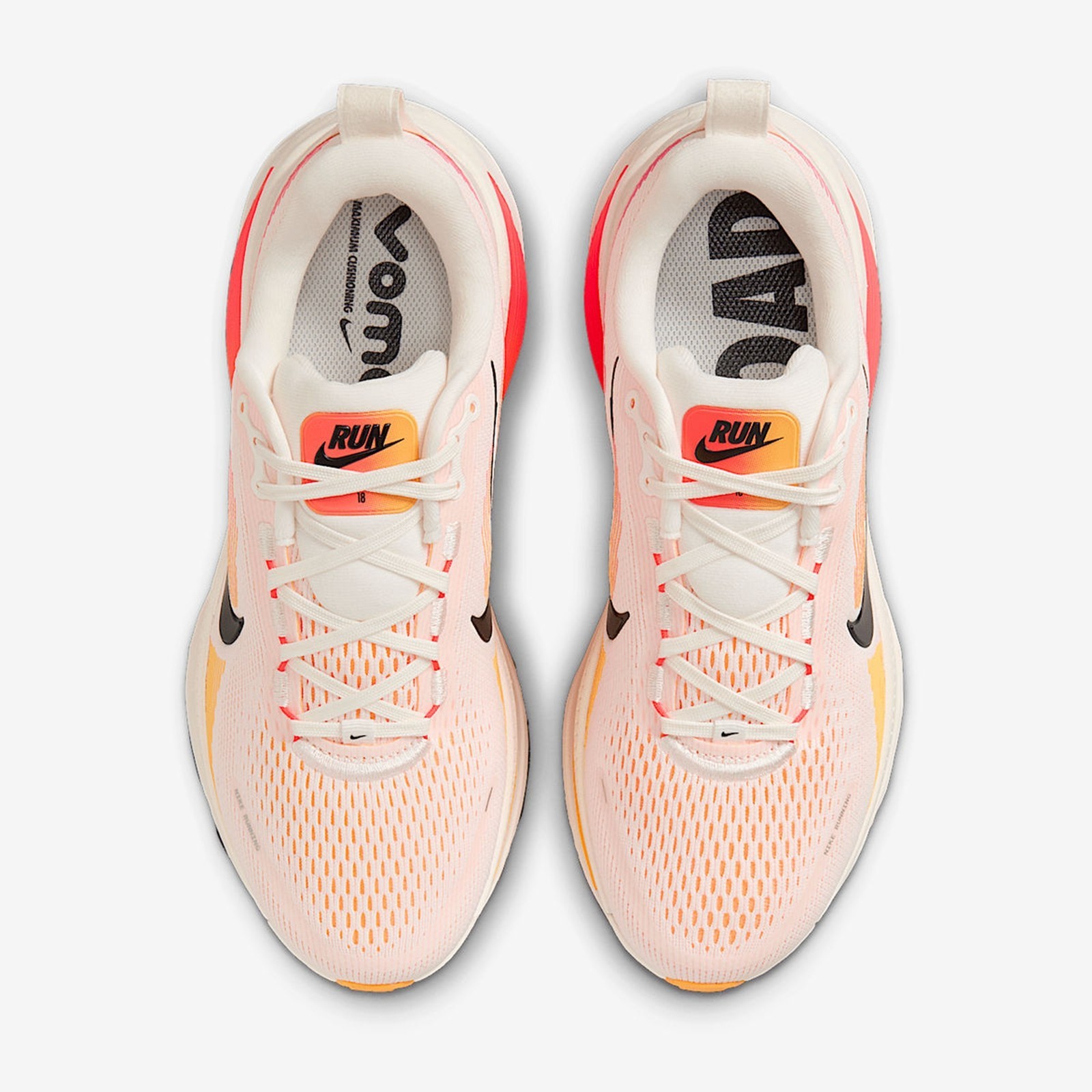 Nike Vomero 18 ‘Sail Bright Crimson Men Running Multicolor Comfort Sneakers New