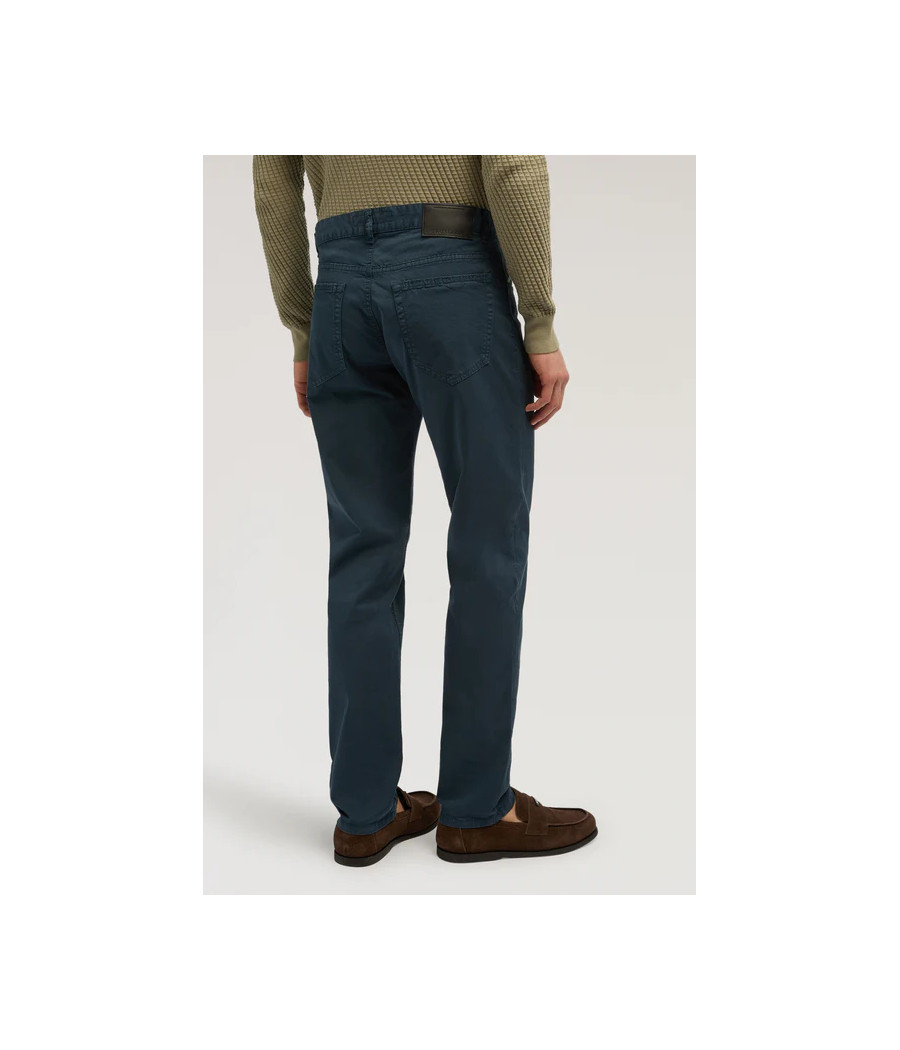 TRUSSARDI Cotton 5-Pocket Pants – Beige, Blue (Set of 2) – Size 32/48-38/54