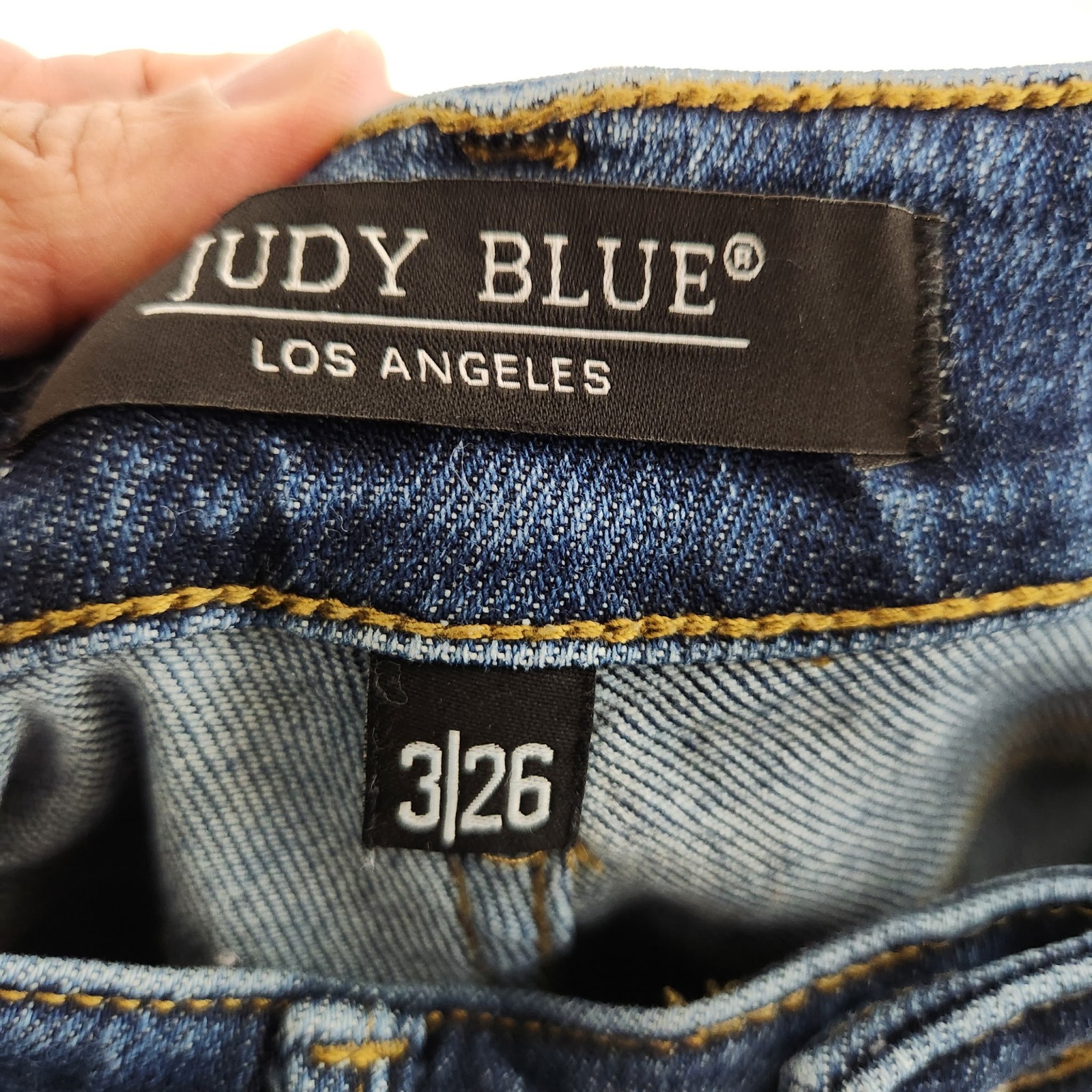 Judy Blue McKenzie Straight Leg Jean Size 3/26 Dark Wash High Rise Tummy Control
