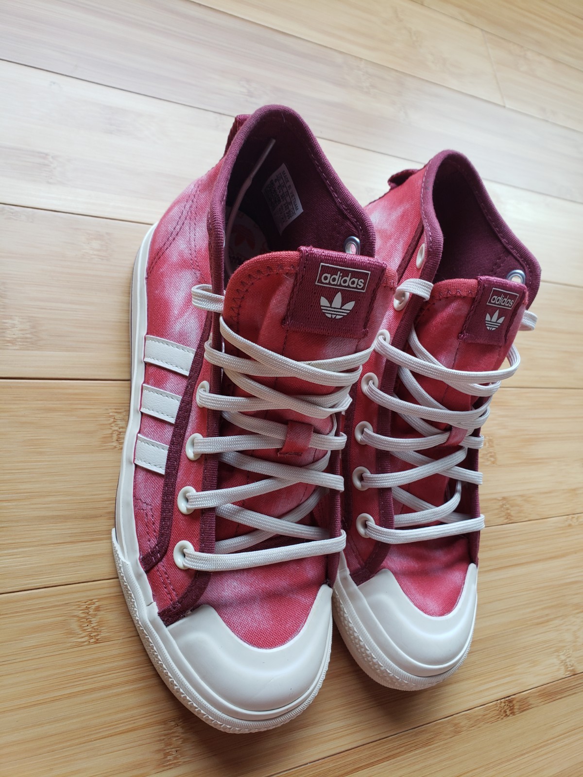 Adidas Originals Nizza Hi RF Bleached Crew Red/Wonder White GX4585 Mens 6 NWOB