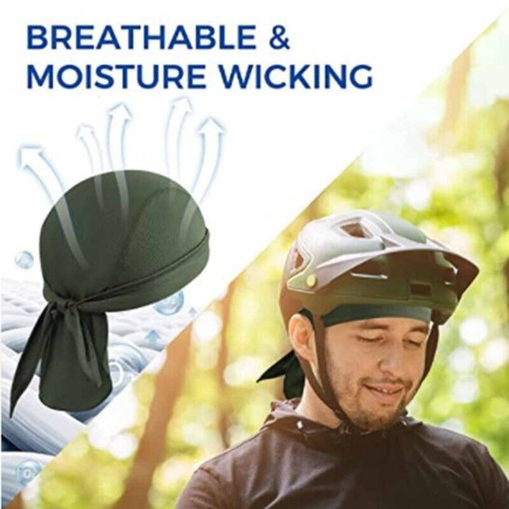Sweat Wicking Dew Rags Skull Cap Helmet Liner Breathable Head Wrap Beanie Hat