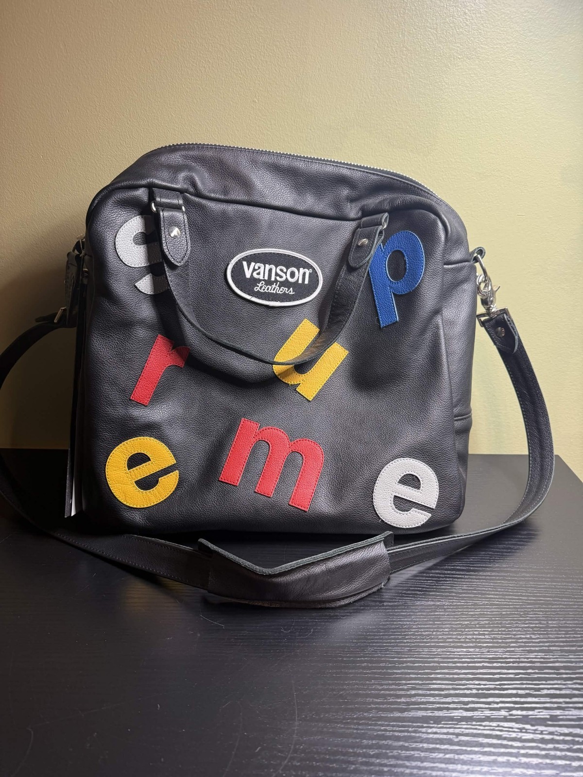 Supreme x Vanson Leather Letters Bag RARE SS20 New