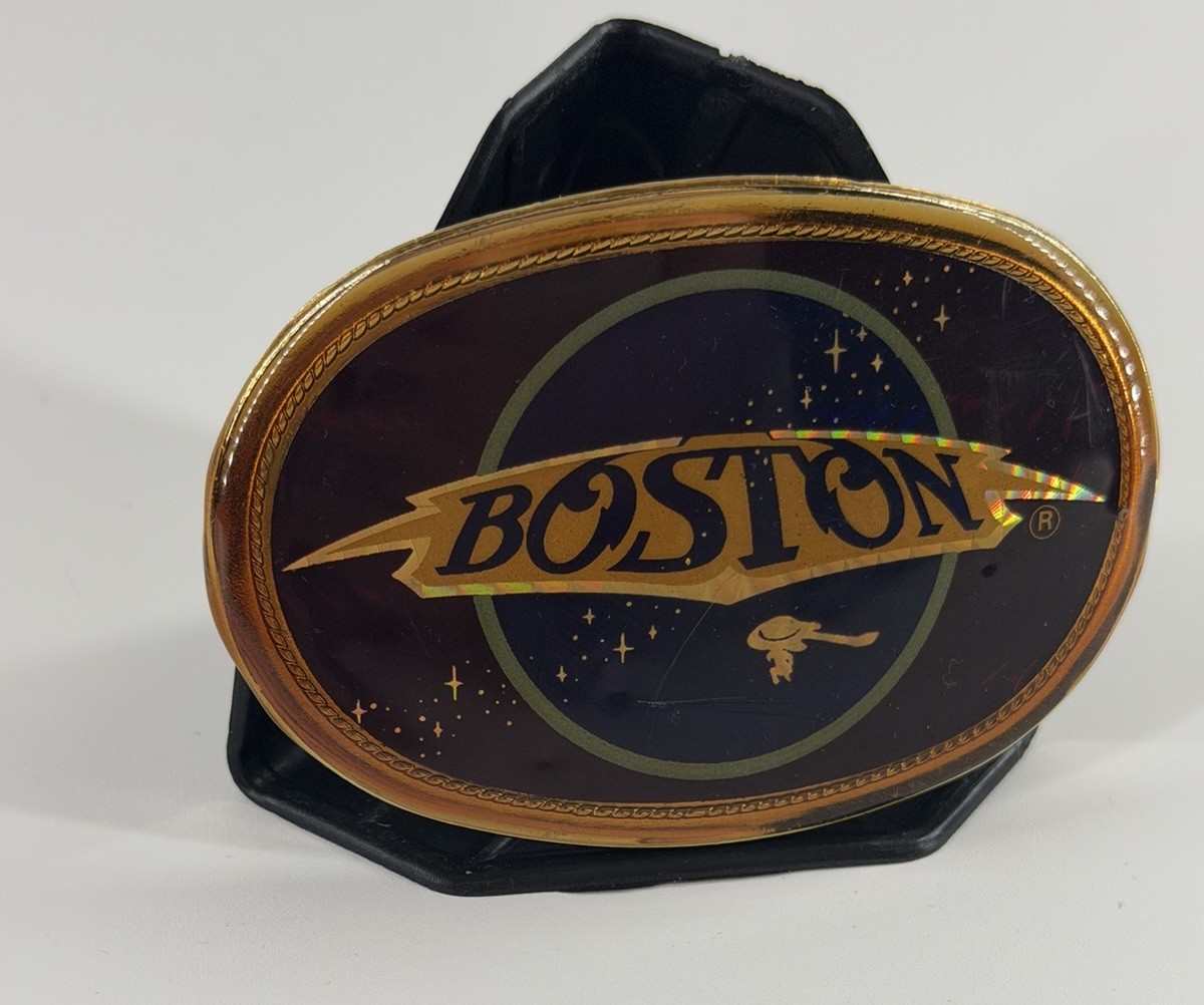 BOSTON VINTAGE 1978 PACIFICA COLLECTIBLE PRISM BELT BUCKLE-Scratches As Shown