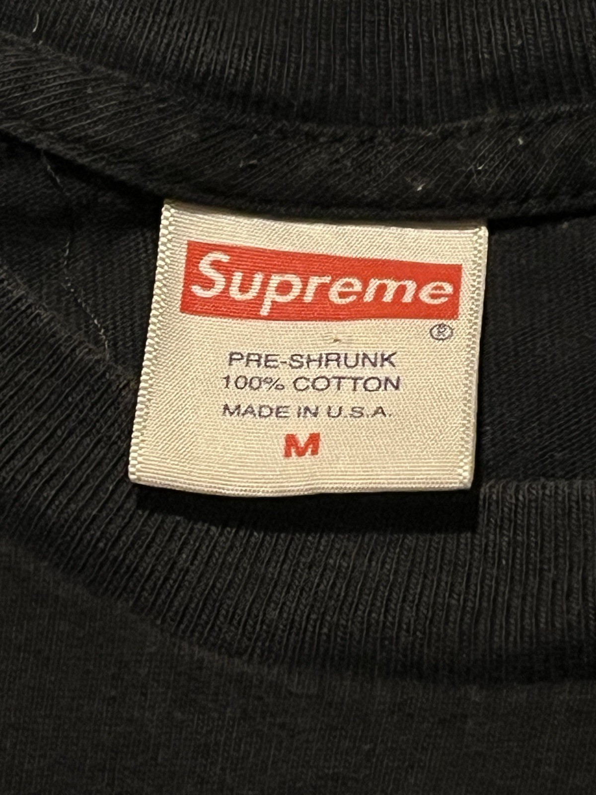 Supreme Sticker Tee Black FW21 M Urban Culture Hype Skate Black Hype beast NYC