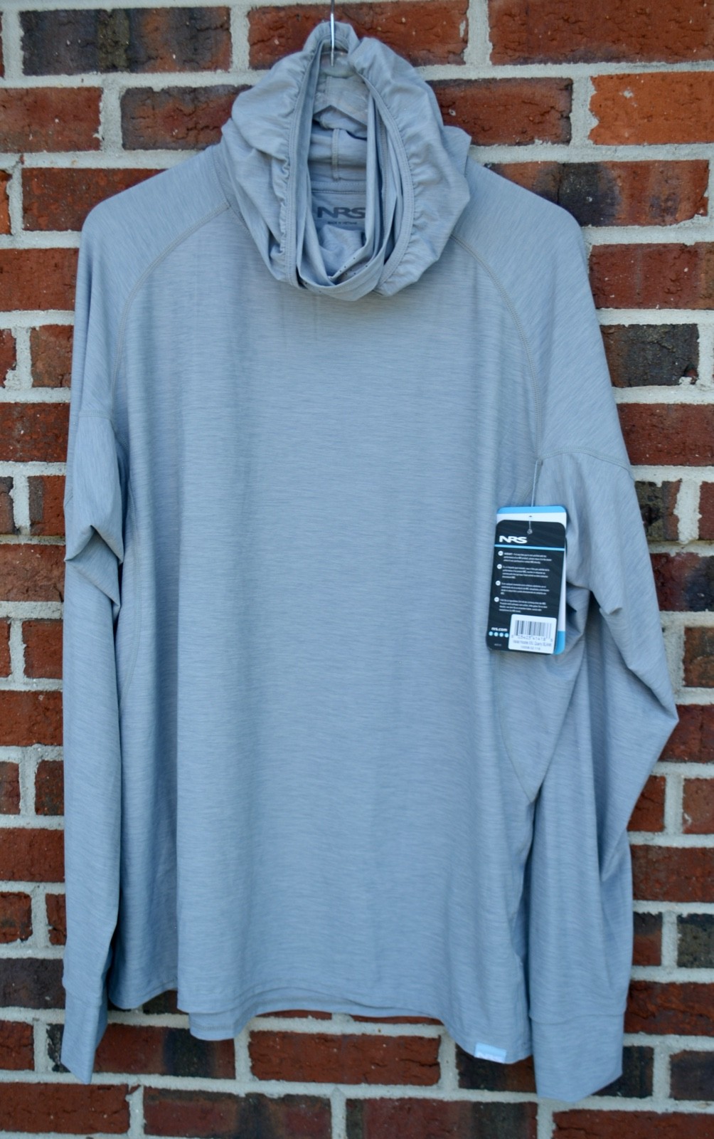 NRS Men’s 2XL Varial Hoodie Quarry Blank