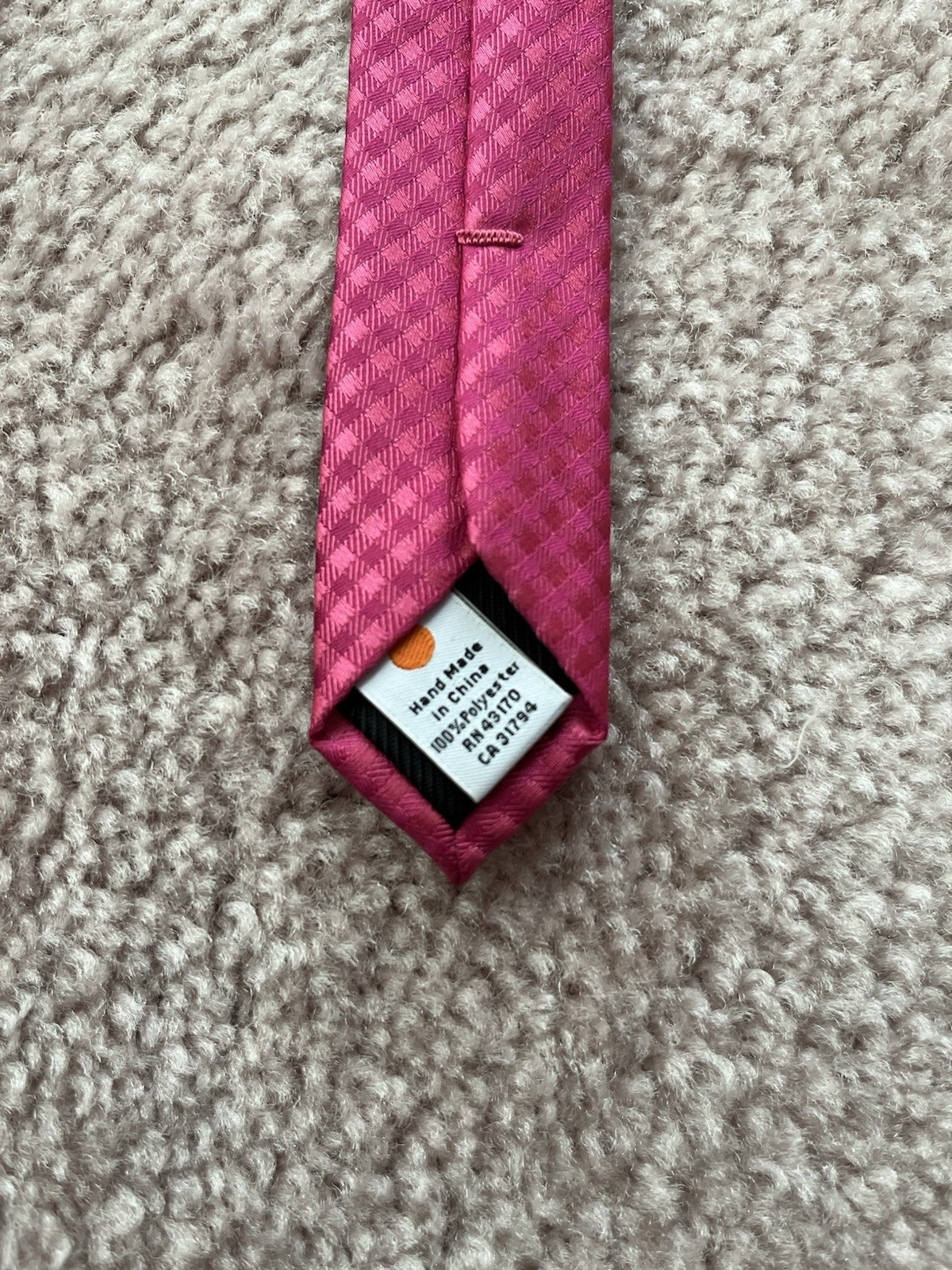 Geoffrey Beene Men’s Polyester Tie Hot Pink, Solid, 58×3.25 Inches