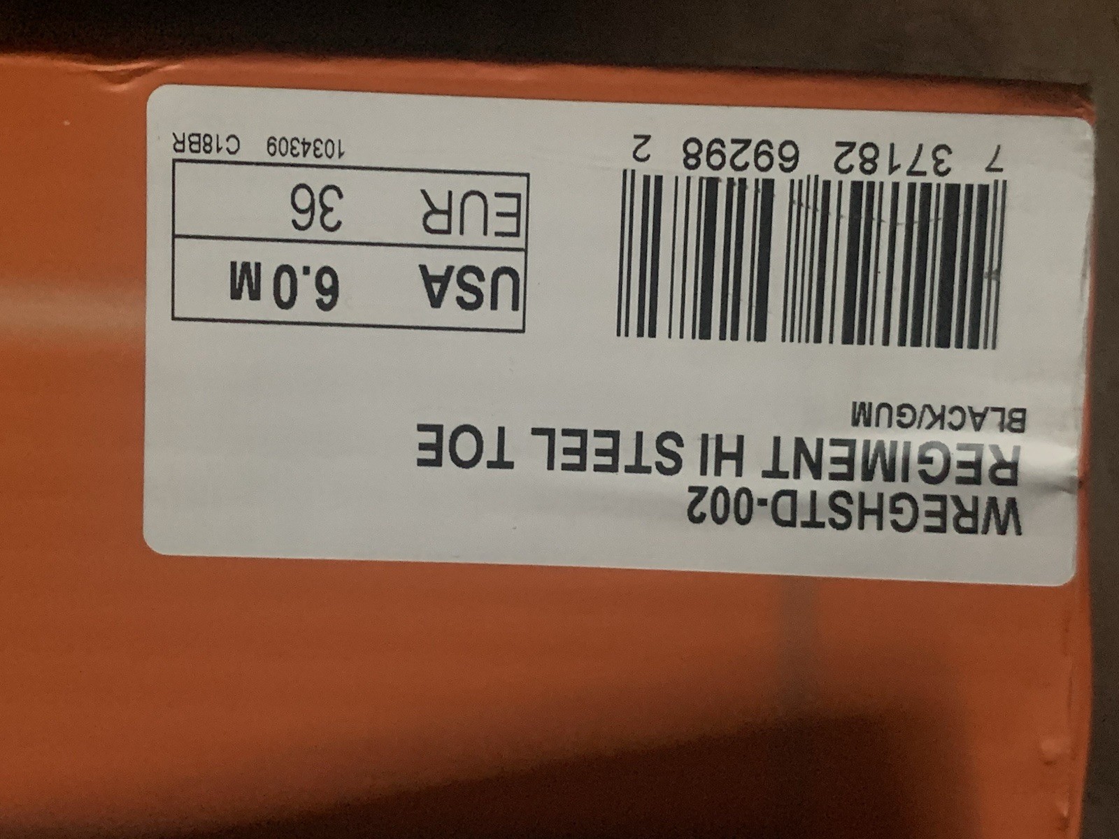 Lugs Work Force Steel Toe Black Boots Size 6 Euro 36