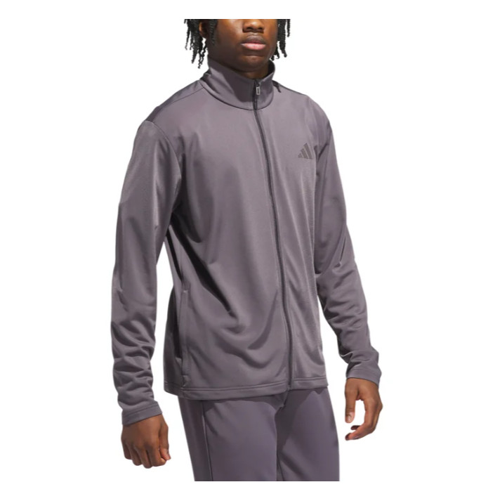 Men’s Adidas Tricot Full Zip Track Jacket Gray Large BRAND NEW WITH TAGS