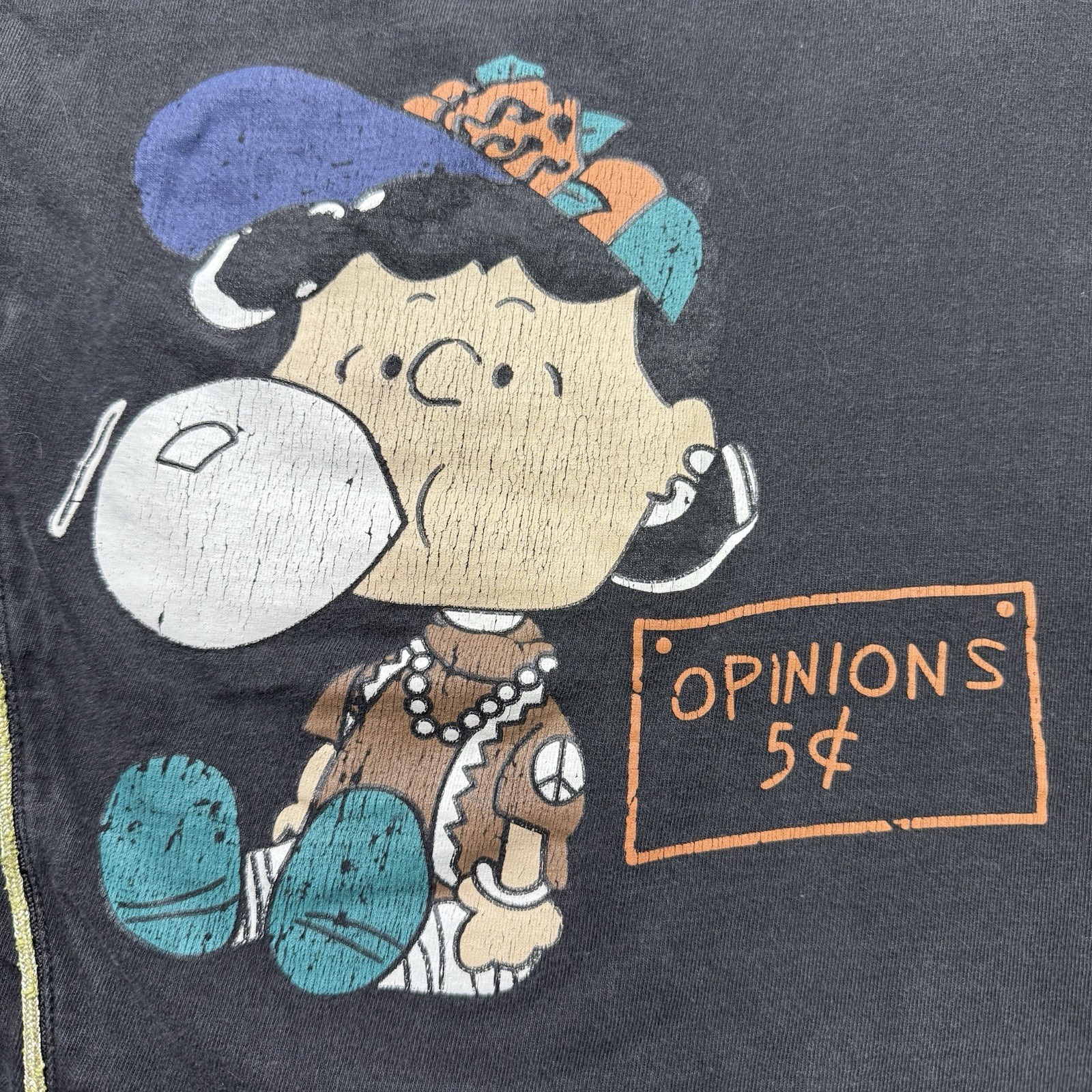 Oversized Hip Hop Charlie Brown Peanuts Bootleg T Shirt Vtg Snoopy Lucy Opinion