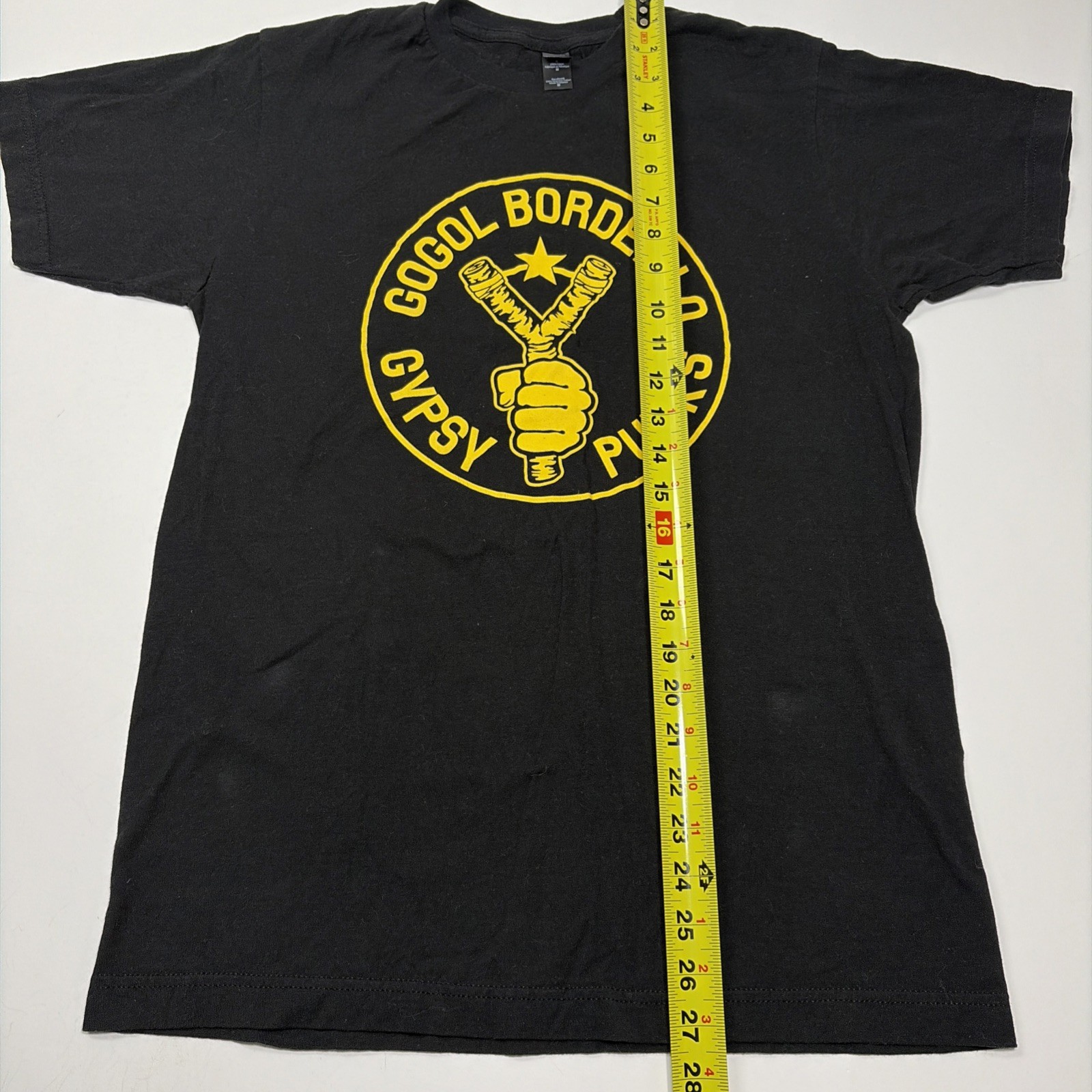 Gogol Bordello Gypsy Punks Slingshot Logo Medium Black T Shirt Band Merch Tee