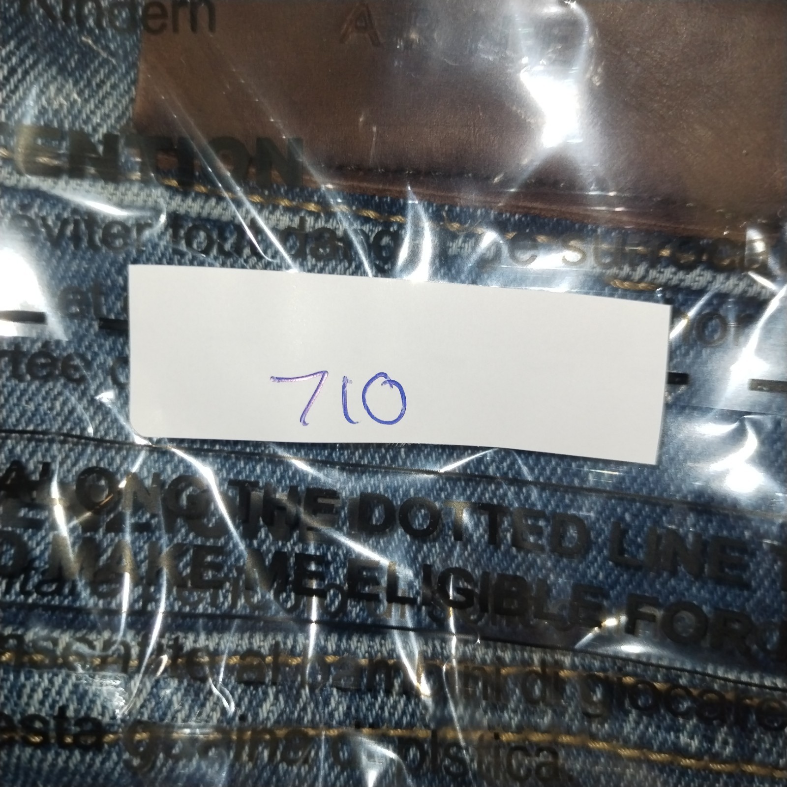 Arne Jeans Mens 30×30 Regular Blue Denim Slim Stretch Whisker Leather Logo Fade