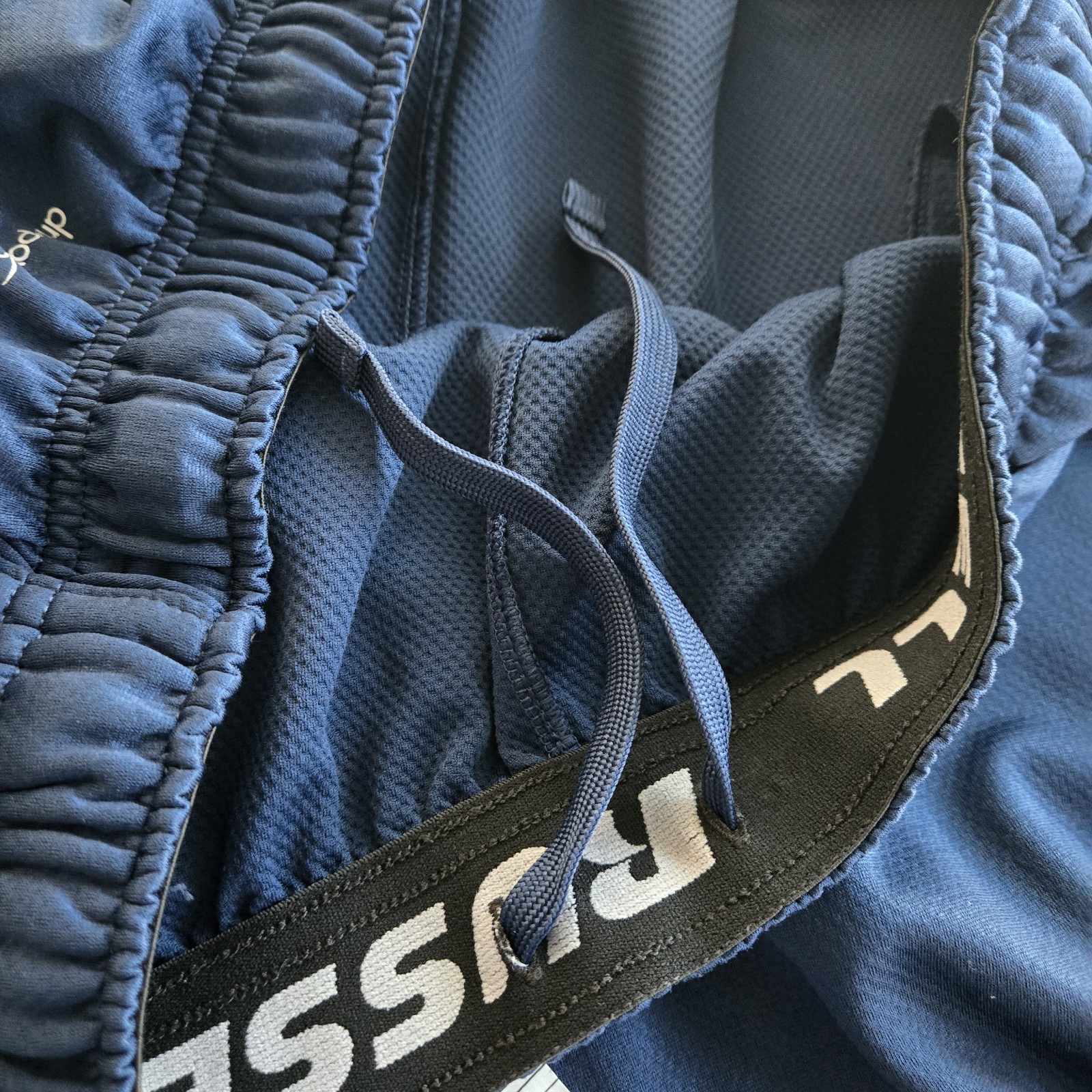 Bundle Russell Dri-Power 360 Size Large Gym Shorts Blue, Black, Grey (3 Total)