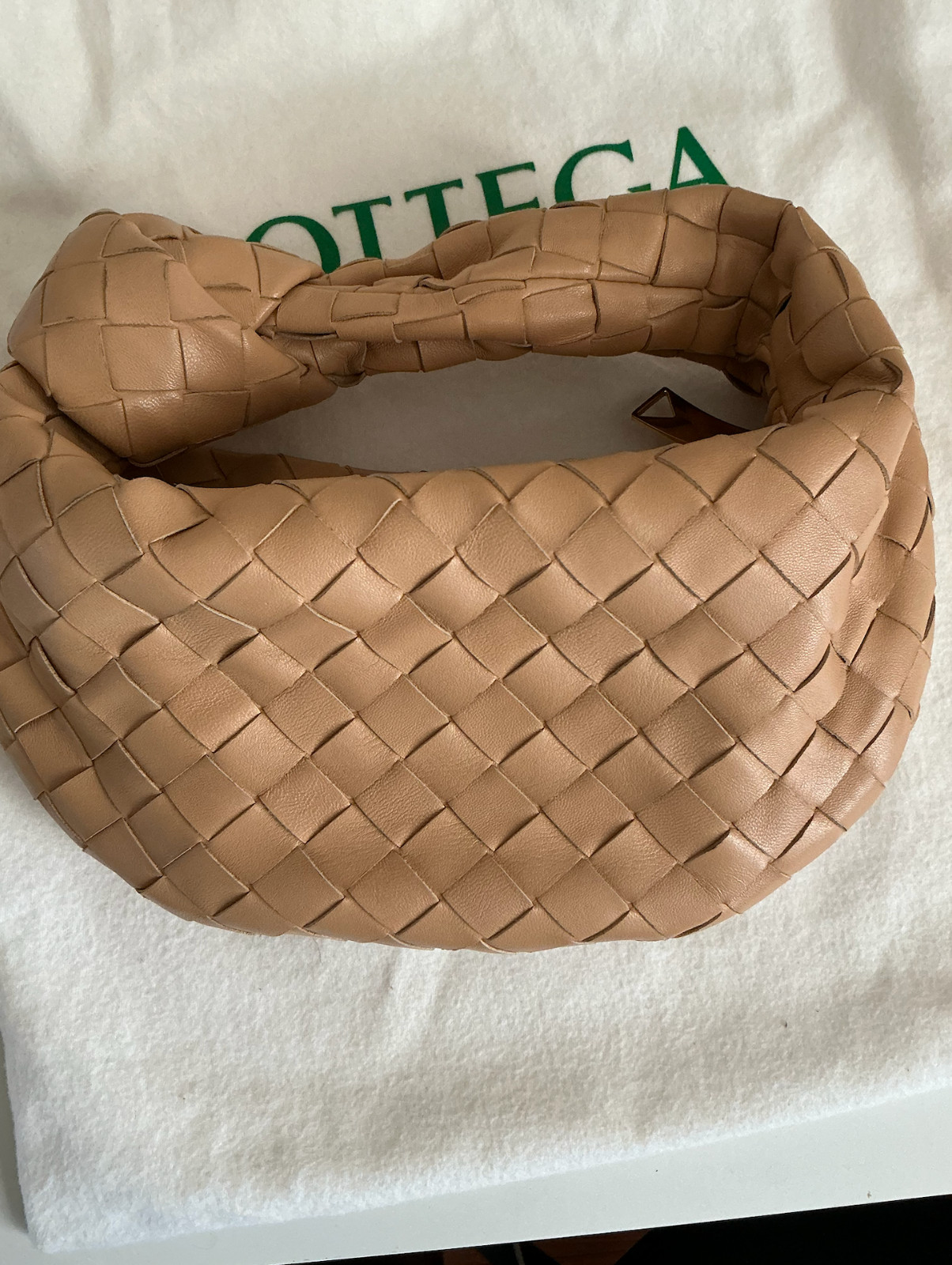 Bottega Veneta Beige Mini Jodie