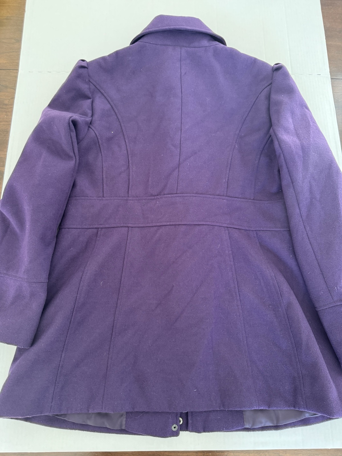 Pre Owned Excellent a.n.a A New Approach Pea Coat Zip Toggle Closure Women Sz M