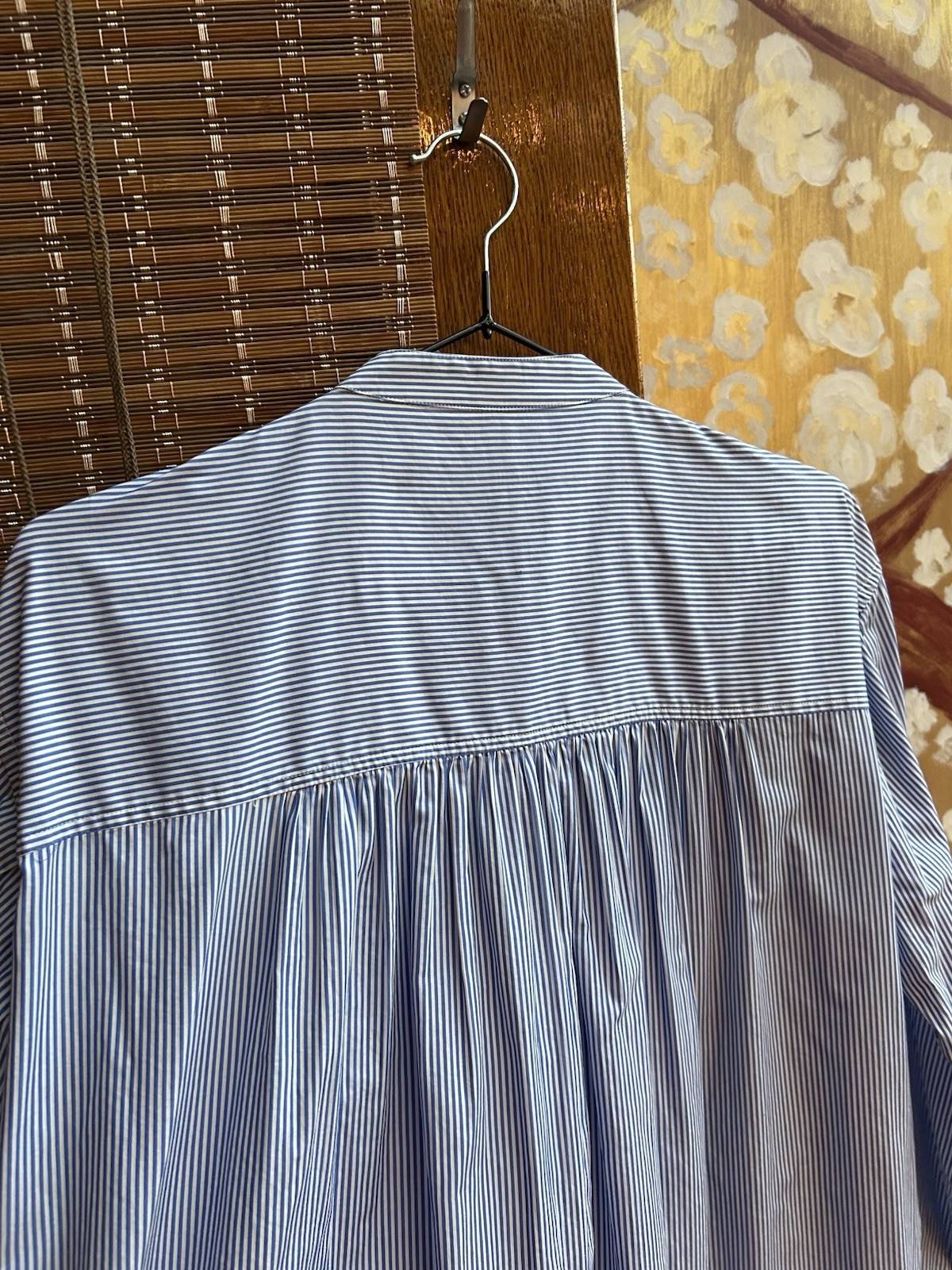 Loewe Asymmetrical Two Tone Striped Tuxedo Button-Up Shirt Size 34