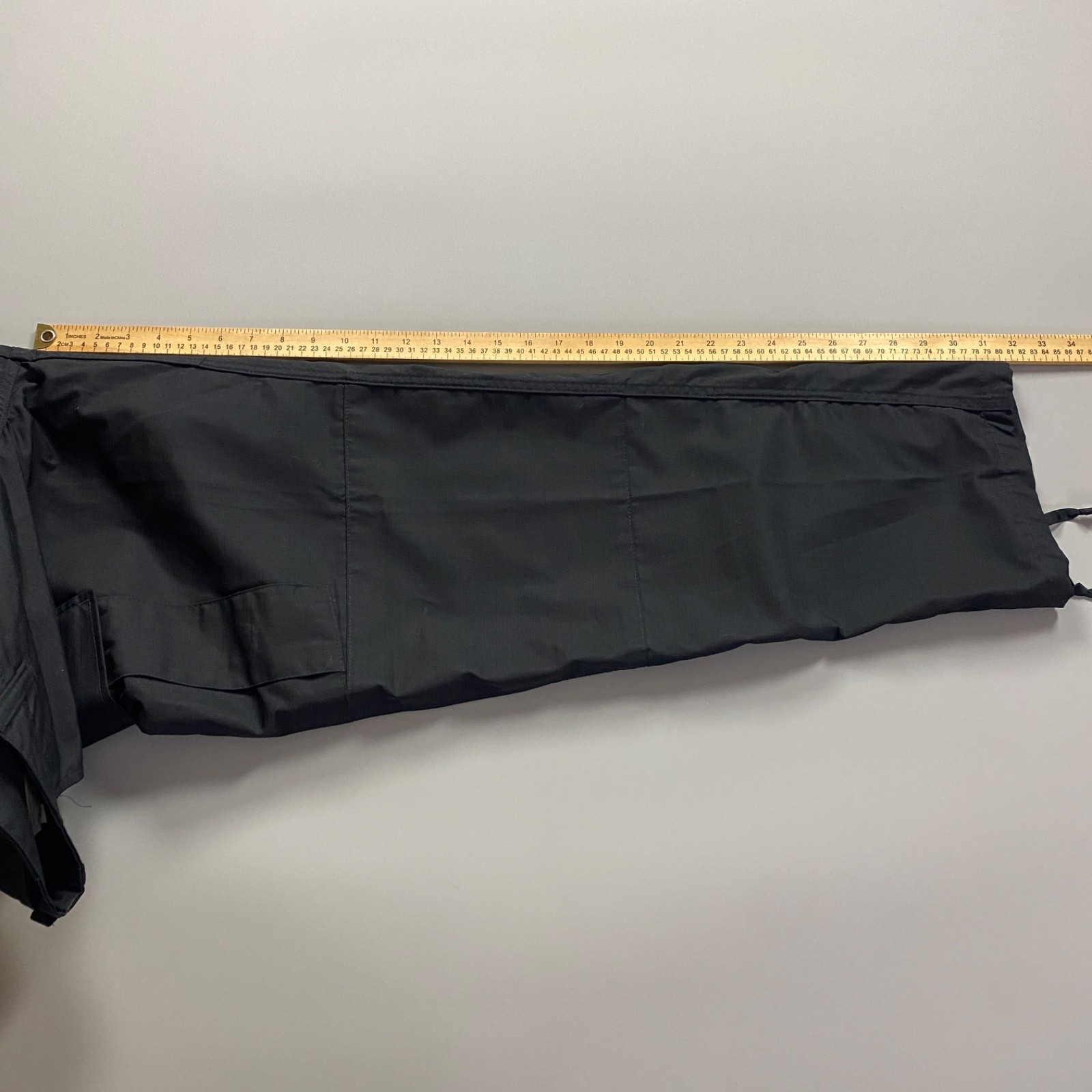 GALLS Mens Medium x 32″ 6 Pocket Ripstop BDU Pants Black Poly Cotton Tactical