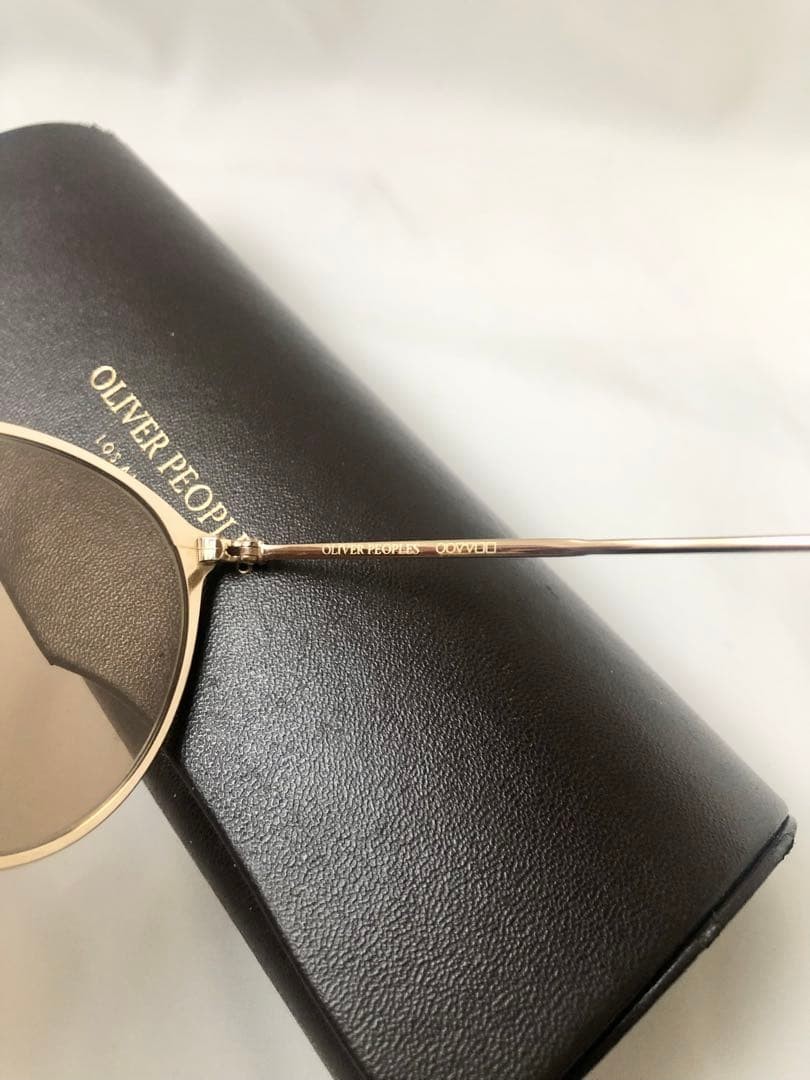 Oliver Peoples Dawson WHTG Sunglasses Antique White Gold UV 99% Used