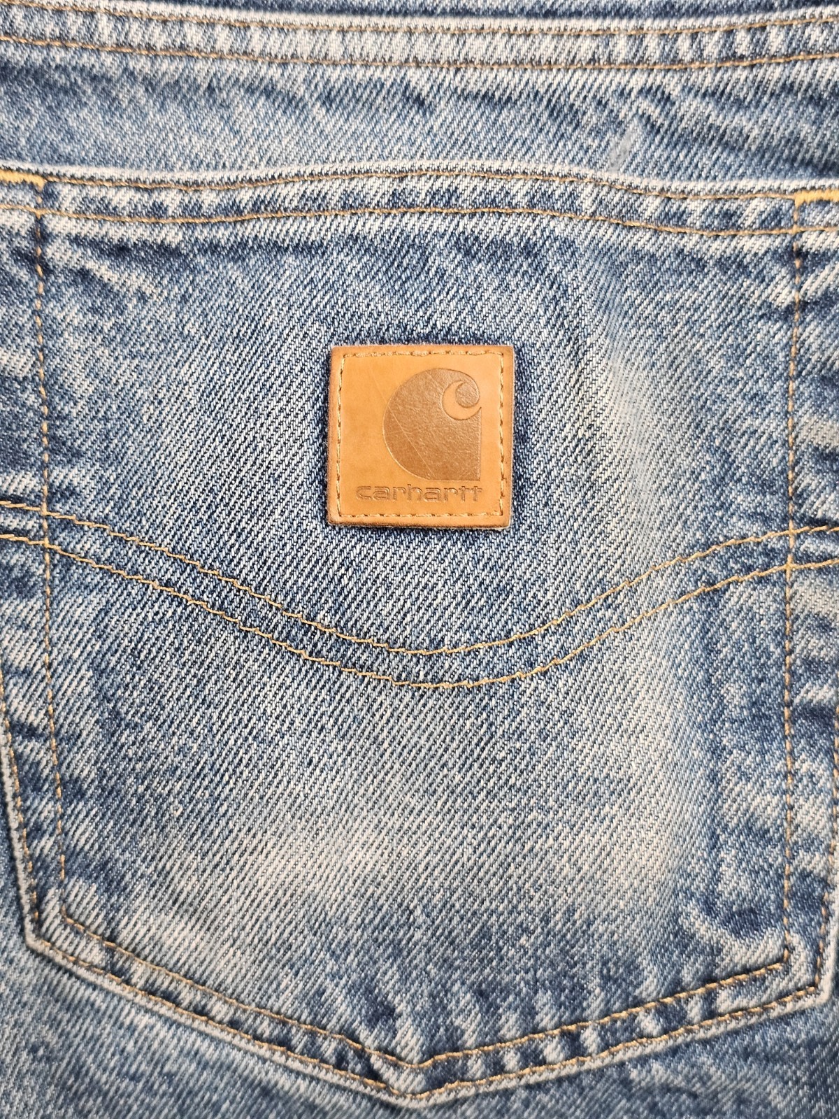 Carhartt B172 Relaxed Fit Tapered Flannel Lined Jeans Mens 42×32 Dark Stone