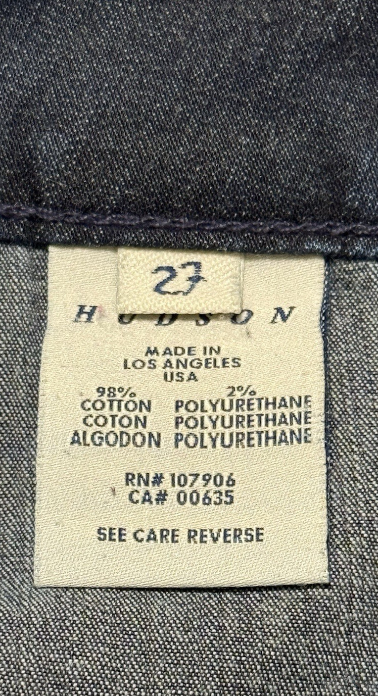 Hudson Denim Bermuda Dark Wash Denim Jean Womens Summer Shorts 27 Made in USA!!!