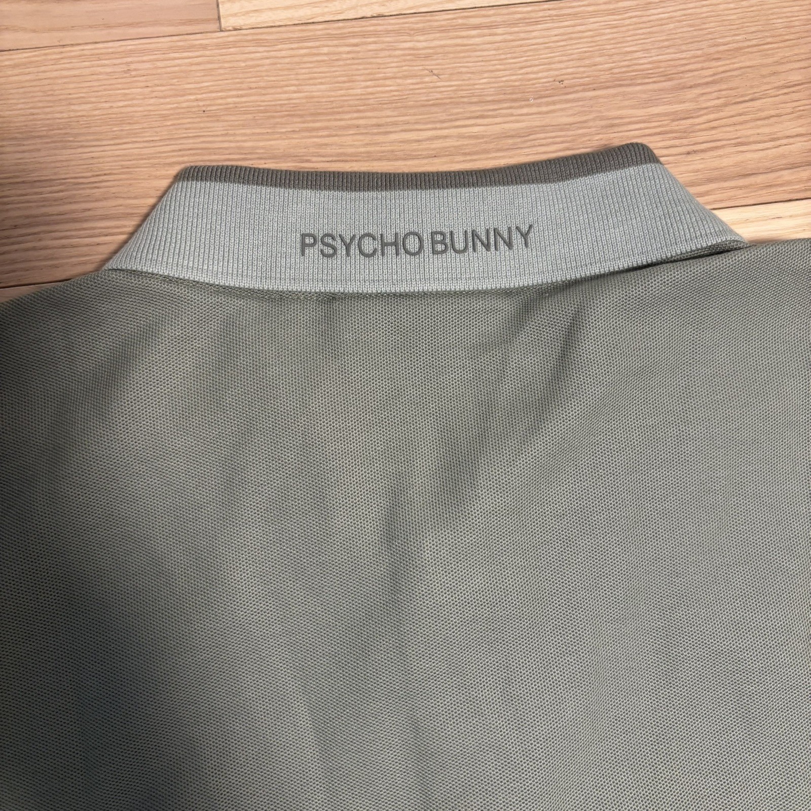 NWT Psycho Bunny Mens Sea Spray Green Short Sleeve Pique Polo Size 8 XXL Cotton