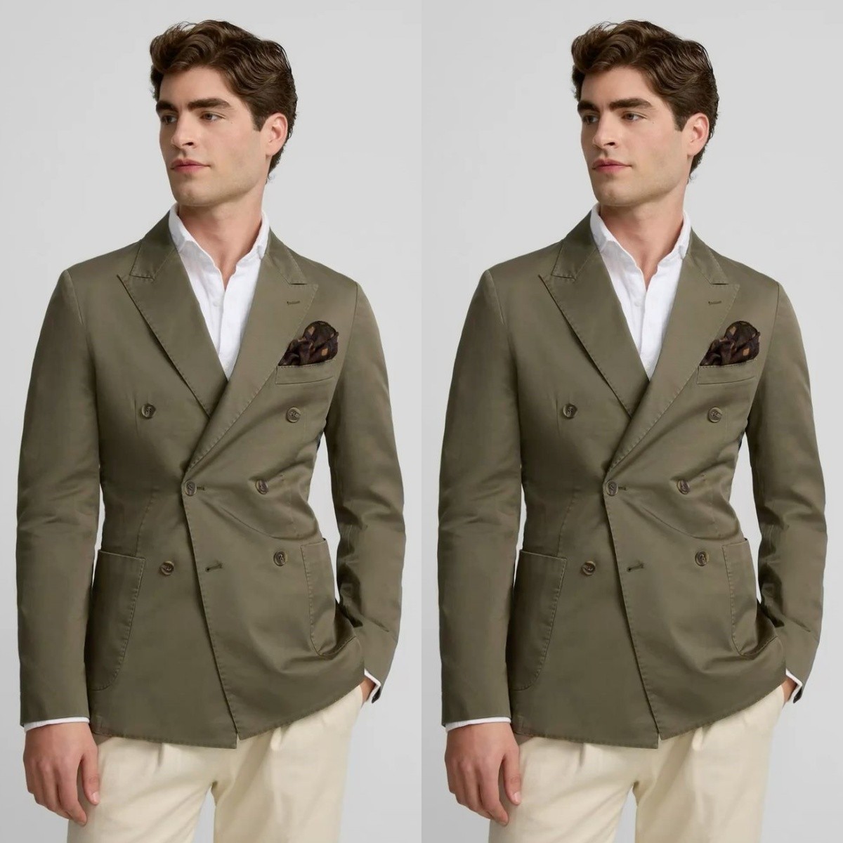 Double Breasted Men’s Suits Jacket Formal Coat Workwear Dinner Party Tuxedos