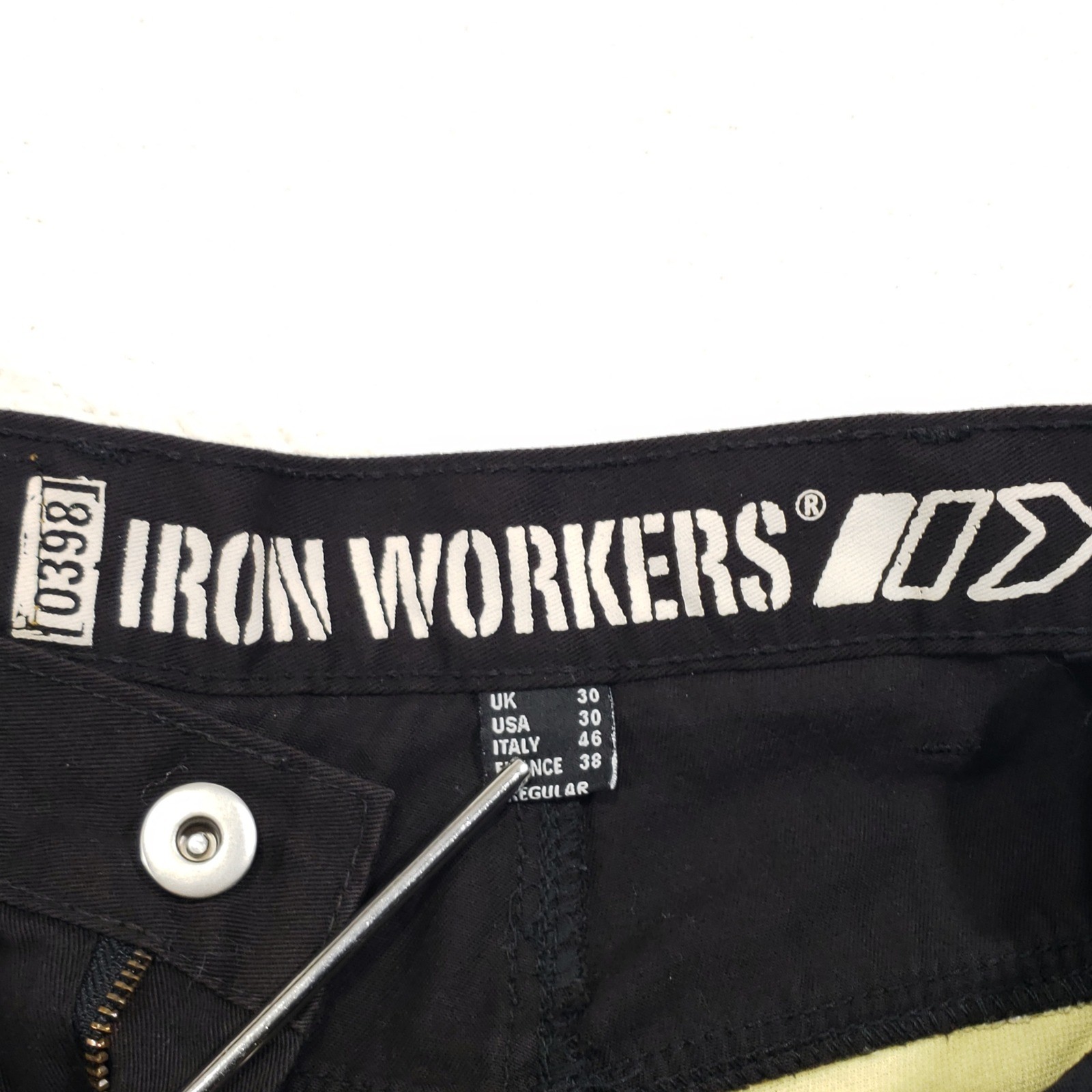 Bilt Iron Workers Cargo Pants Mens 30 Black Kevlar Reinforced Motorcycle Gear