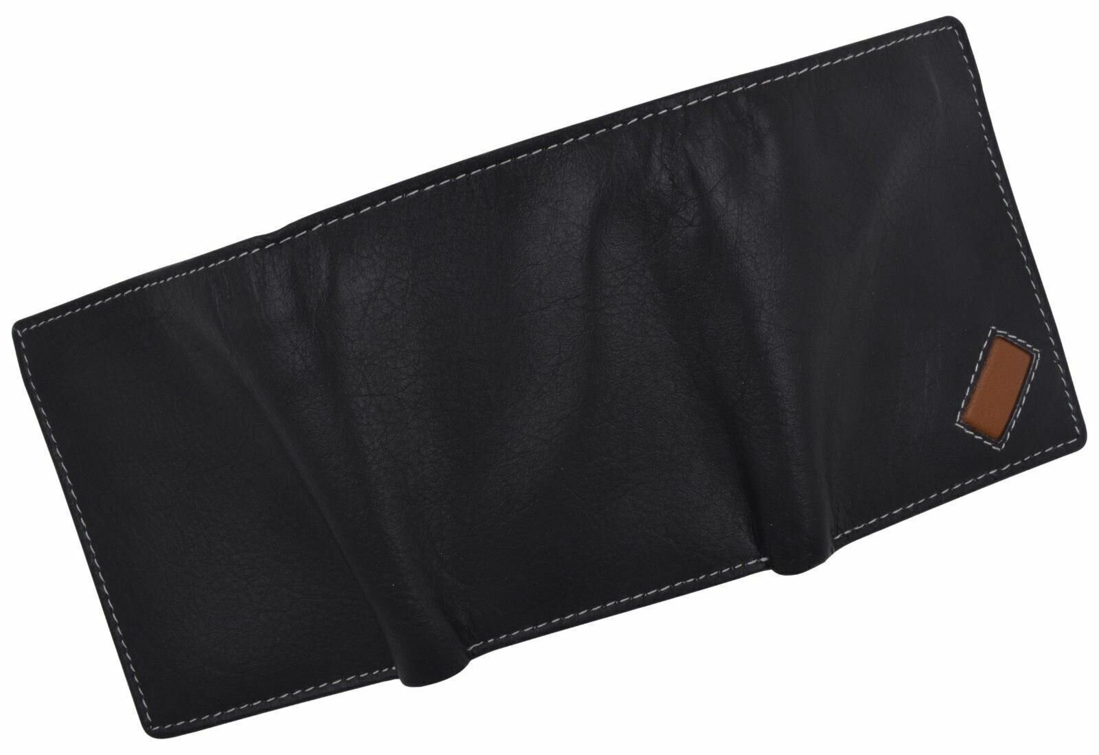 Trifold Mens Premium Leather Credit Card ID Holder Wallet US Free Shipping New