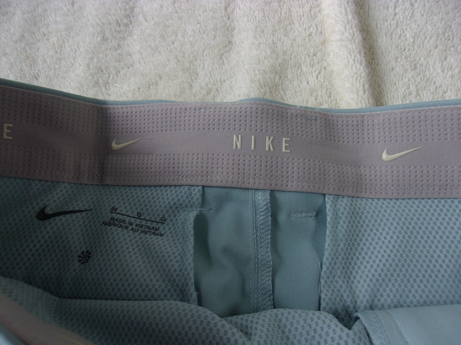 NWT Nike poly. golf shorts, men’s 34 – 42, 7.5 in. ins., $80, light green, Std.