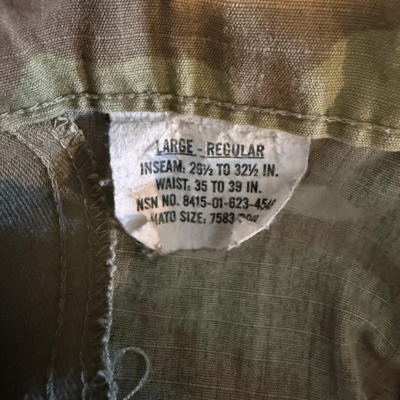 US Army OCP Multicam Combat Cargo Pants Large Regular Ripstop Military Tactical