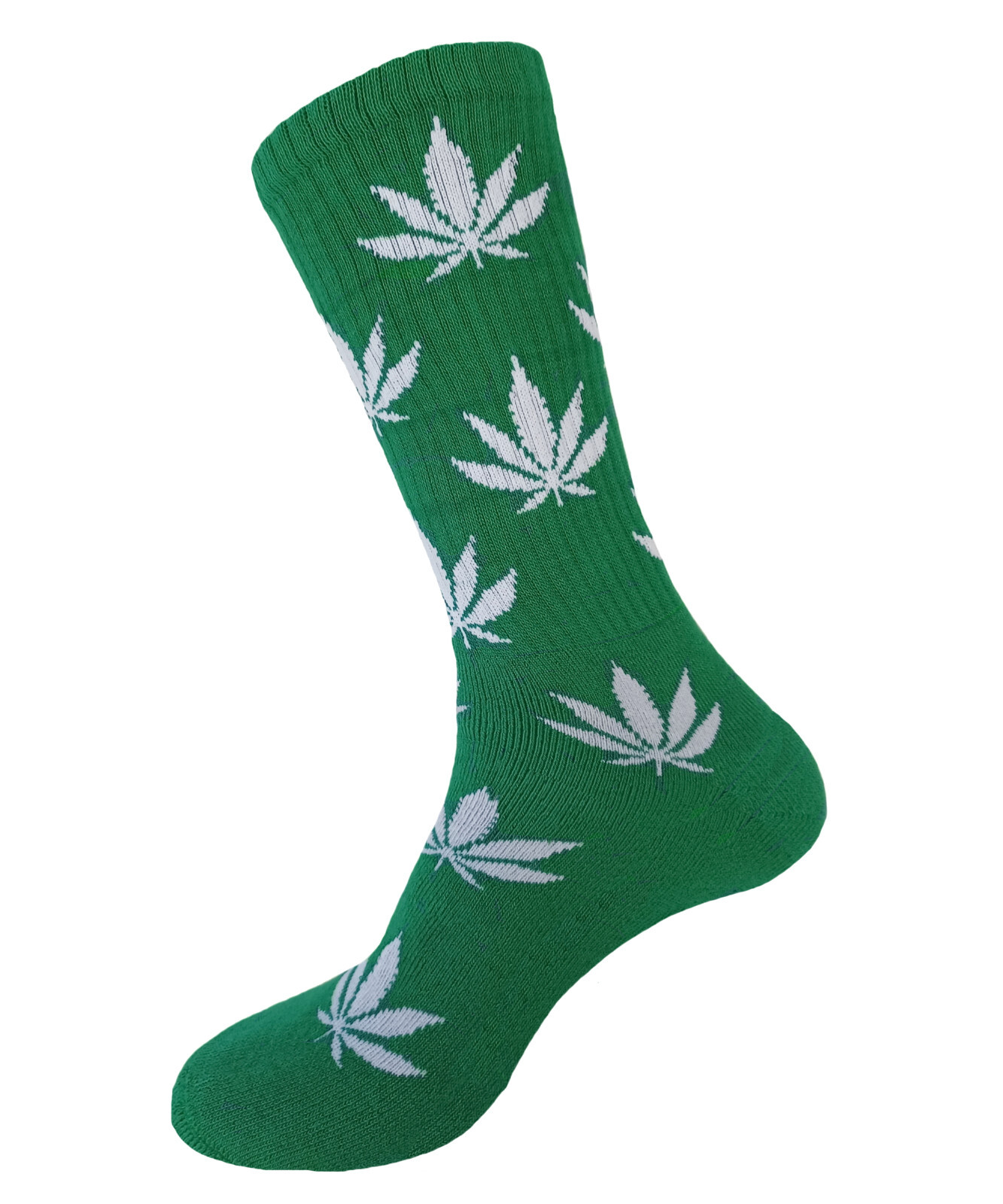 3PK Marijuana Weed Leaf TRUE TO SIZE 18 Inches Long COTTON SOCKS 10-13 set 35