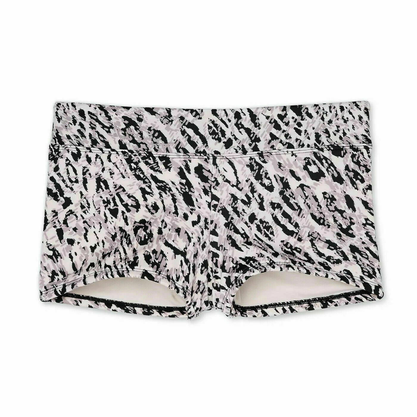 NWT $46 All in Motion [ Medium ] Strappy Bikini Top Boyshort Bottom Animal T451