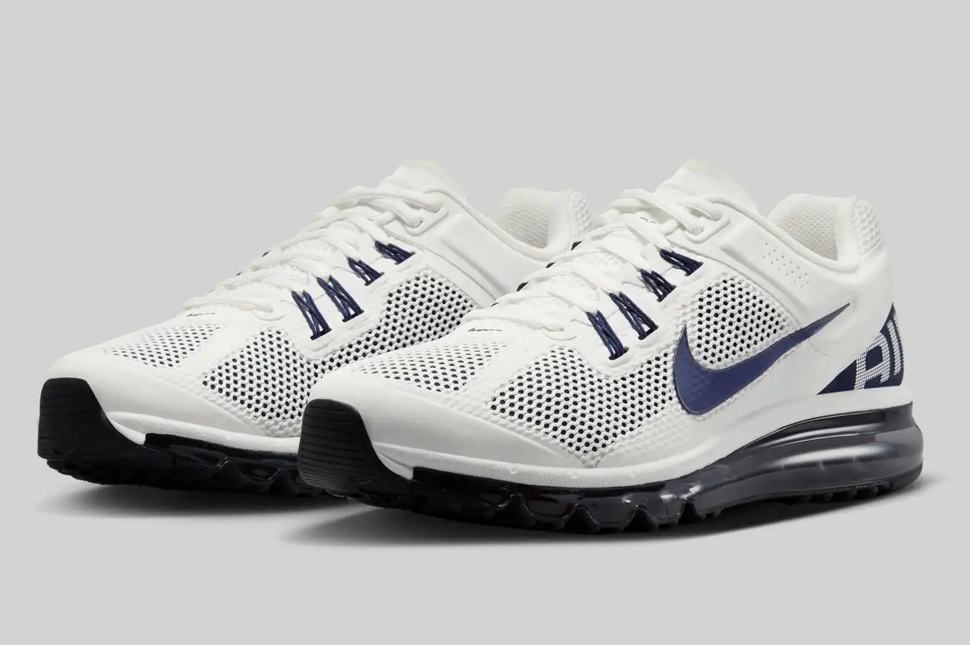 NIKE AIR MAX 2013 White Navy Mens US 13 UK 12 Casual Shoes Sneakers NEW ☑️