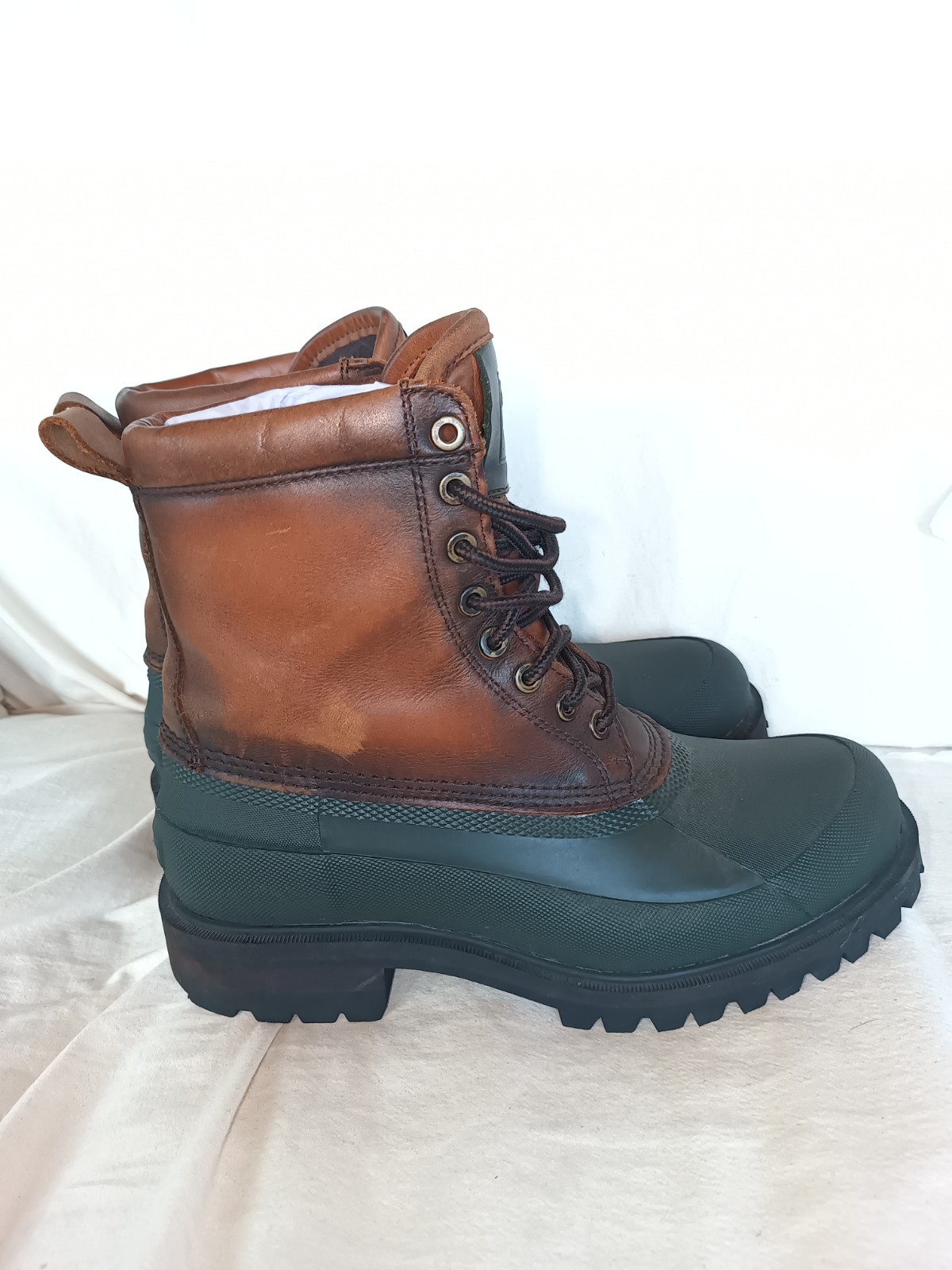Frye Men’s Duck Boots Alaska Lace-Up Forest Multi Size 9 in Box