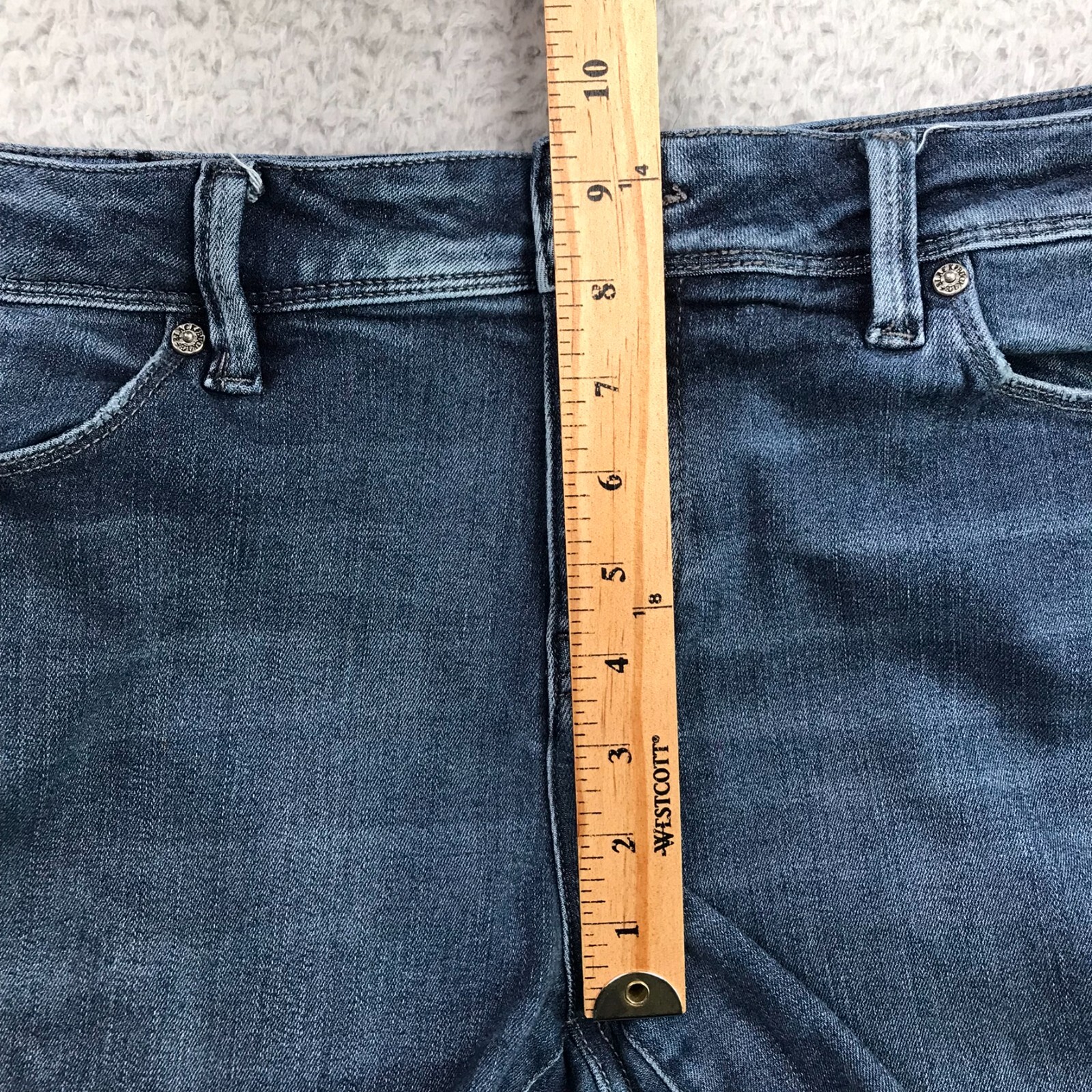 Buckle Black Jeans Mens 30 (33×31) Fit No 76 Skinny Mid Rise Stretch Denim