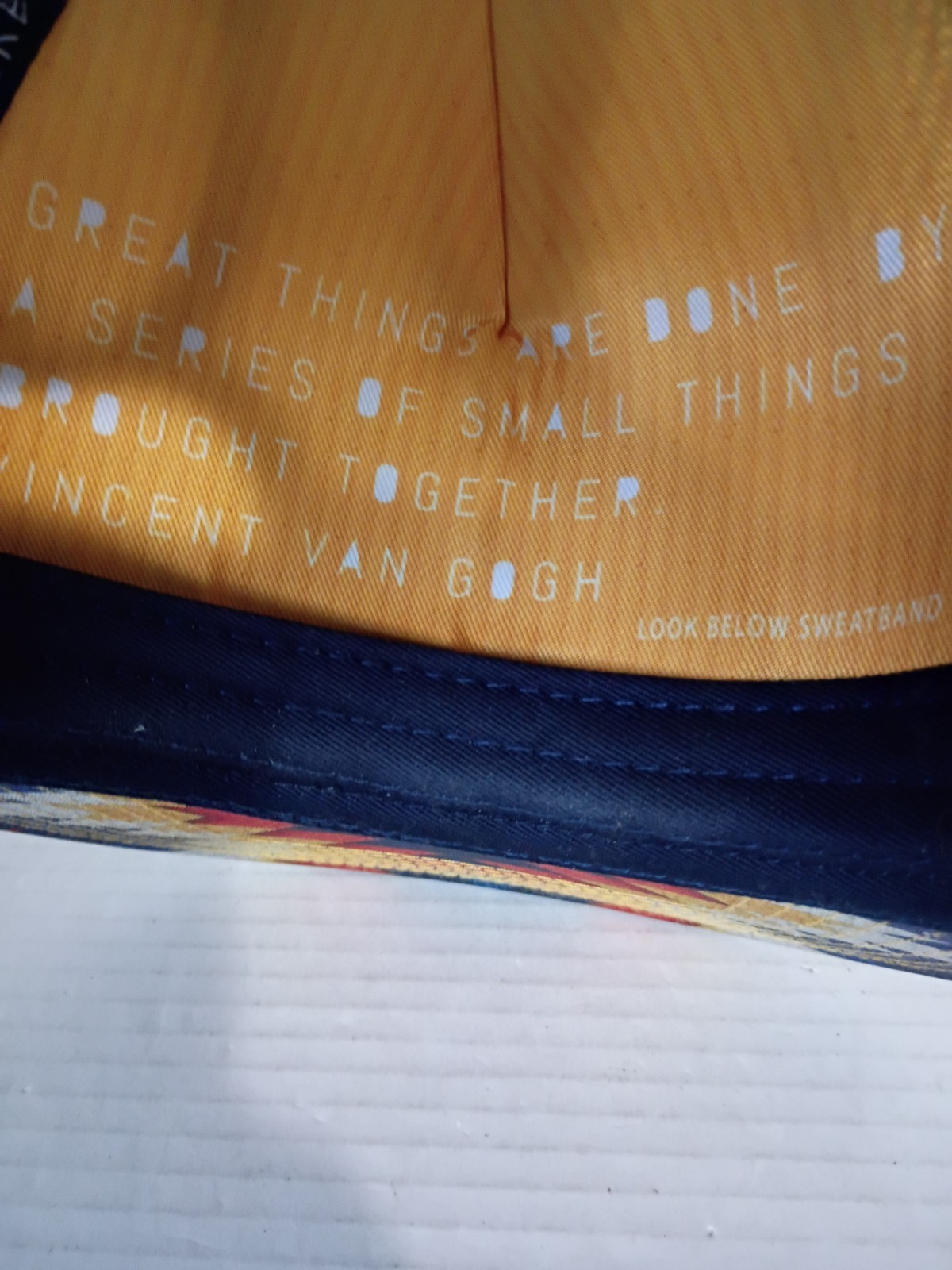 G&L Trucker Hat Santa Fe Positive Goods mesh snap-back blue red yellow adult