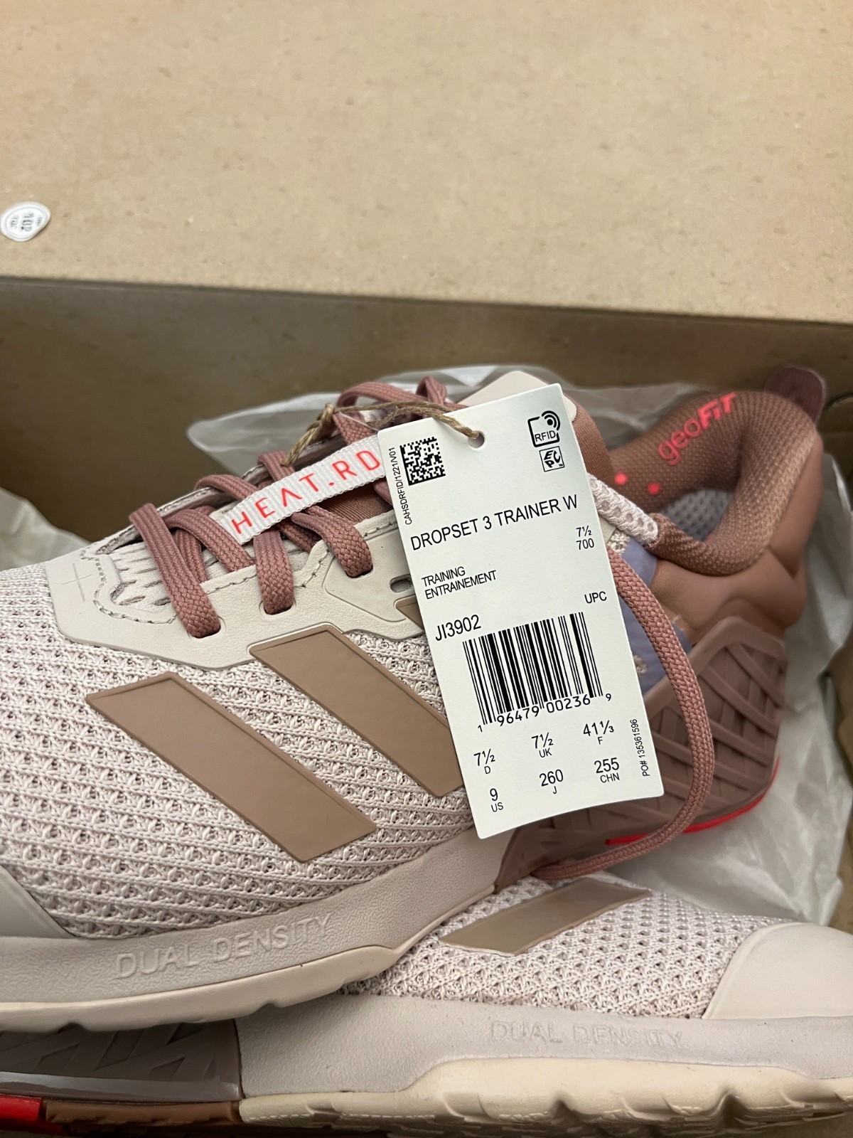 NEW in box Adidas Dropset 3 Putty Mauve Warm Clay Violet Tone