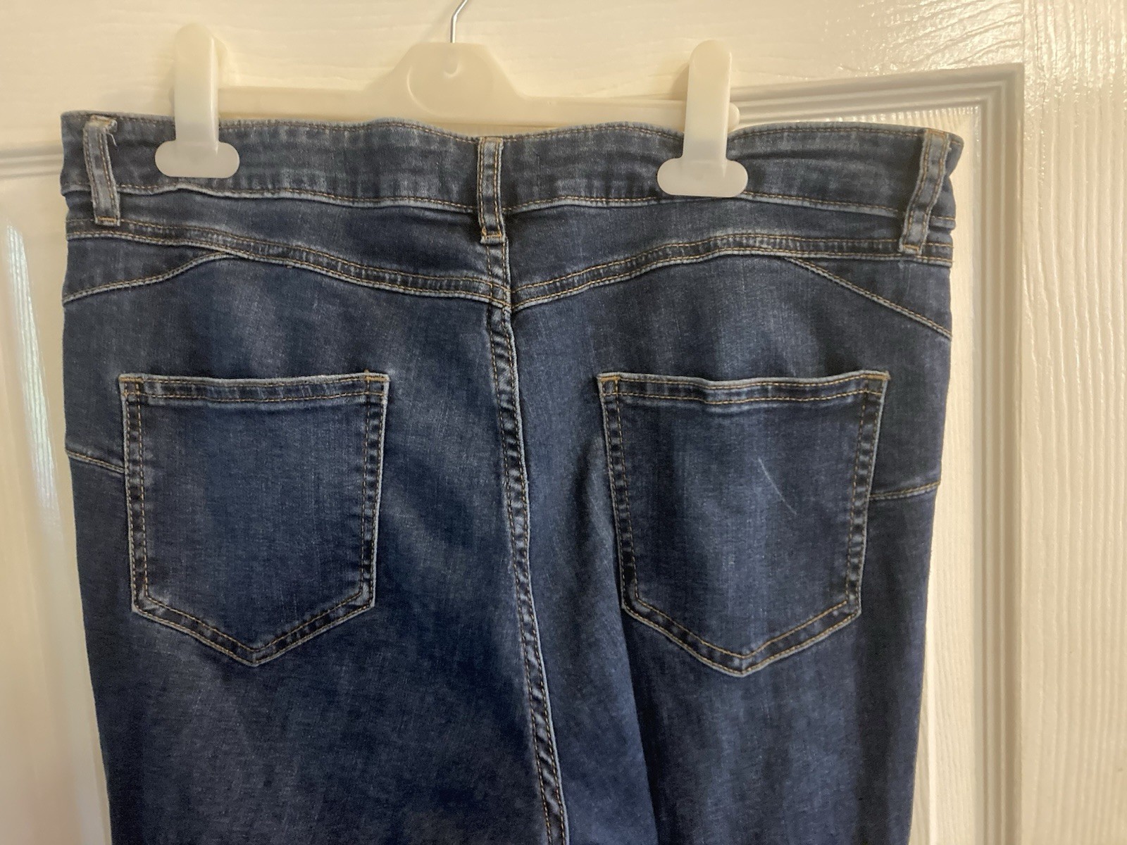Women’s Stretchy Dark Blue F&F Jeans Size 16 Waist 36in Length 28in Next DP VGC