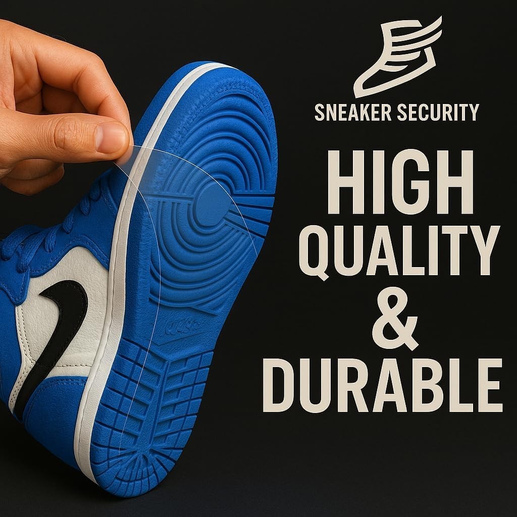 Sneaker Sole Protectors 4 Pack – Clear Self-Adhesive Shoe Sole Guard & Anti-Slip