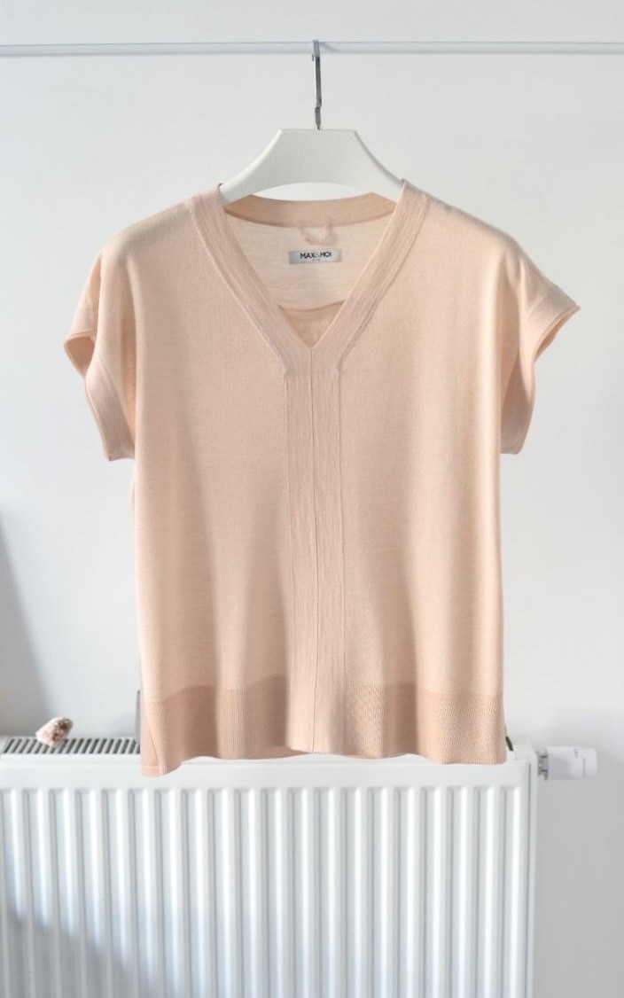 Max&Moi Wool Silk and Cashmere Set Cardigan and Top Size S