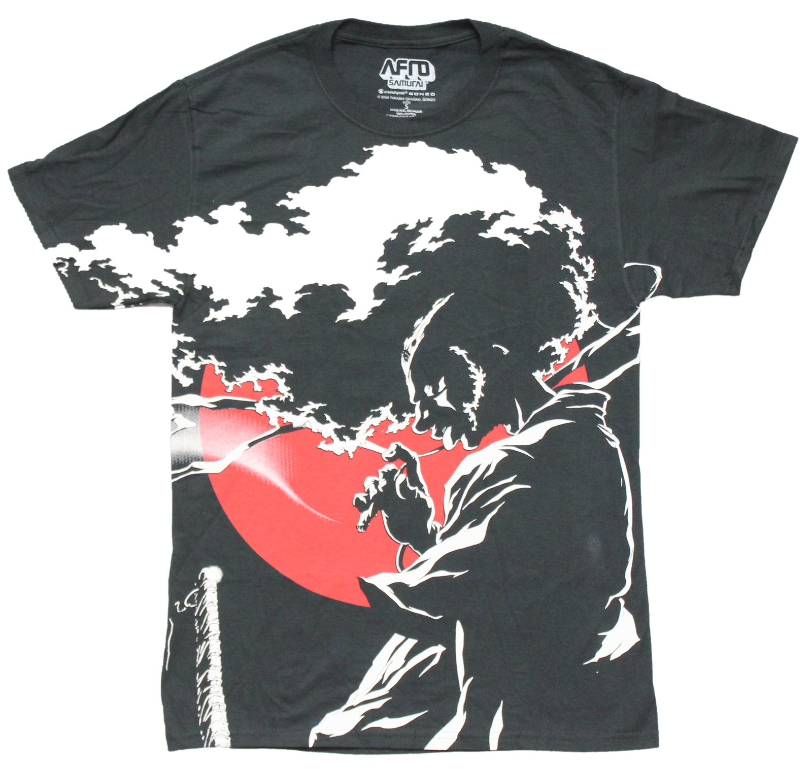 Afro Samurai Graphic New Adult T-Shirt “Nothing Personal” Quote on Back