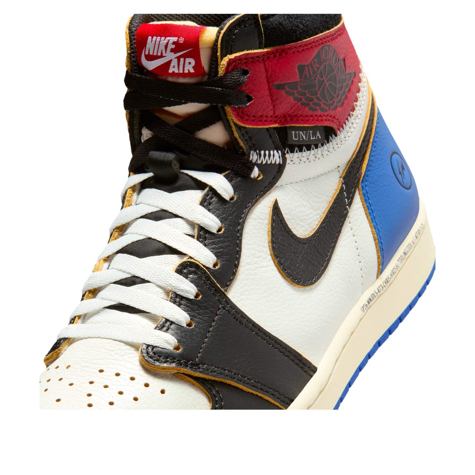 IO7847 002 Air Jordan 1 Retro High OG Fragment Union LA Varsity Red Sport Royal