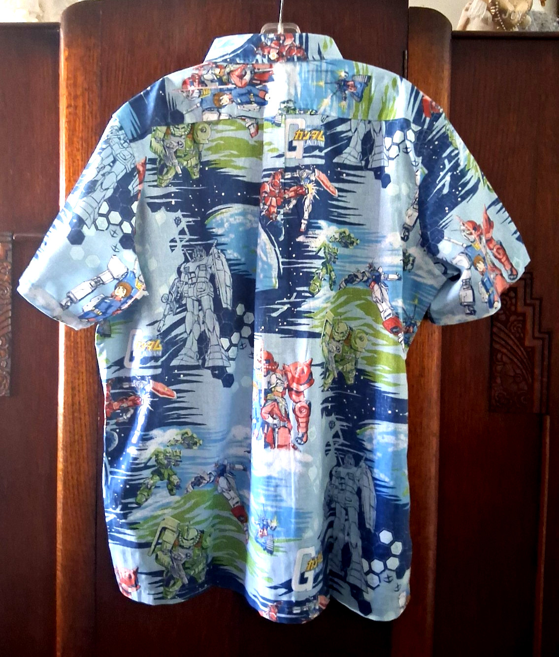 Reyn Spooner Men’s ” MOBILE SUIT GUNDAM” NWT PULLOVER Sky Classic Fit Shirts