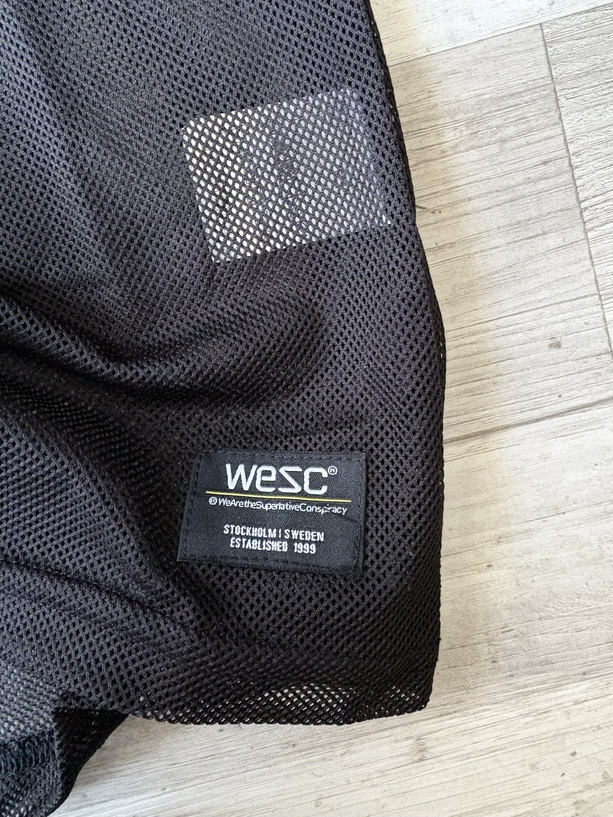 NWOT WeSC Max Wasted Youth Mesh Tee Black Men’s XS / Women’s S