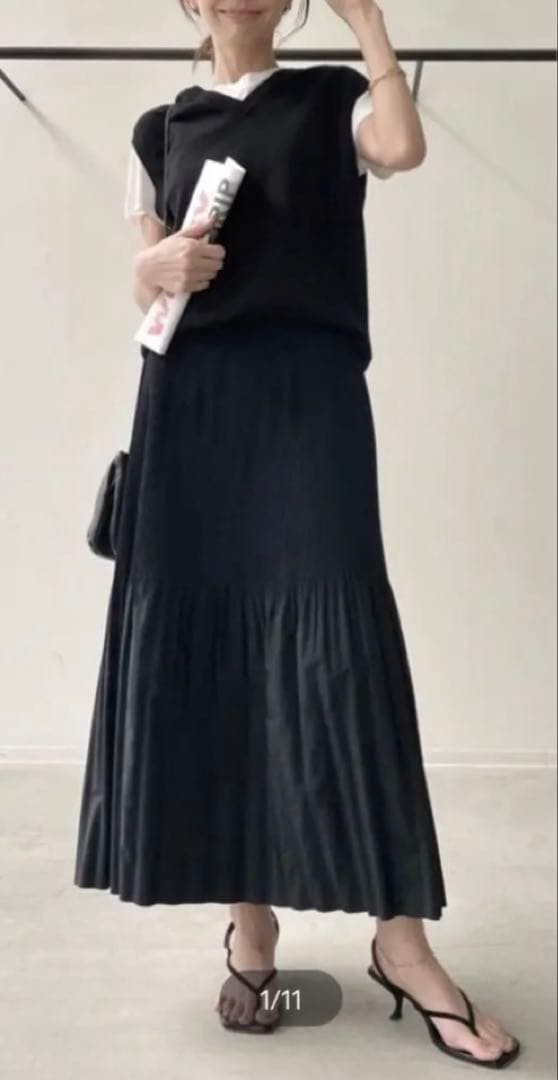 KALLMEYER Pleats Skirt Black S – L’Appartement DEUXIEME CLASSE