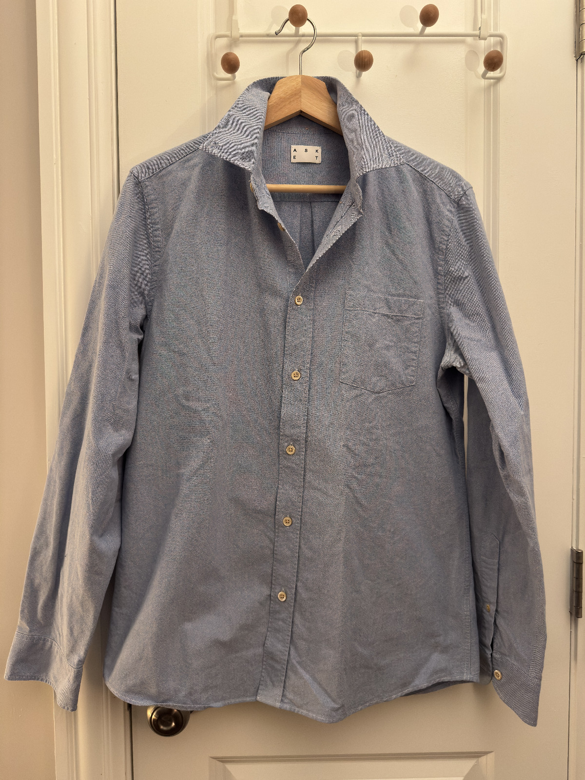 Asket Blue Oxford Cloth Button Down Shirt